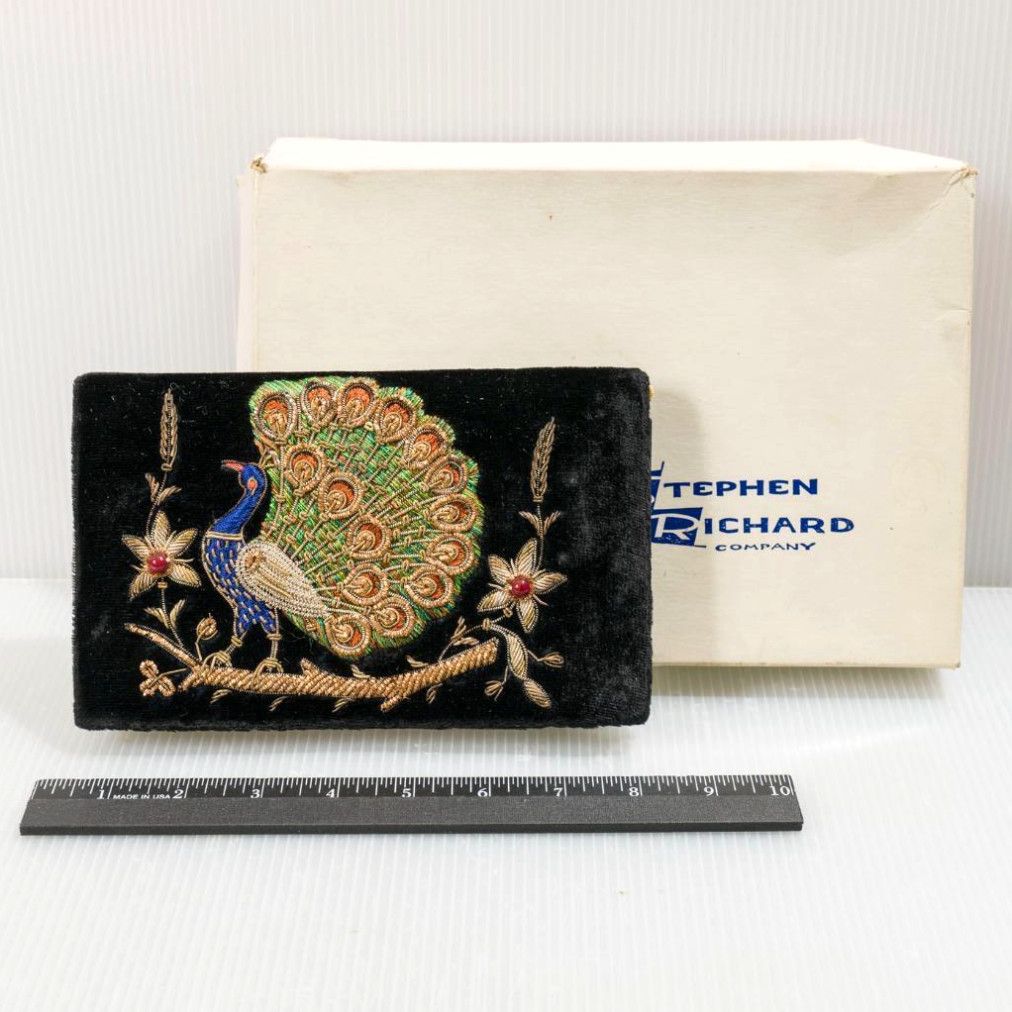 image of Vintage Stephen Richard Peacock Clutch Purse 1950’S in White, Men's