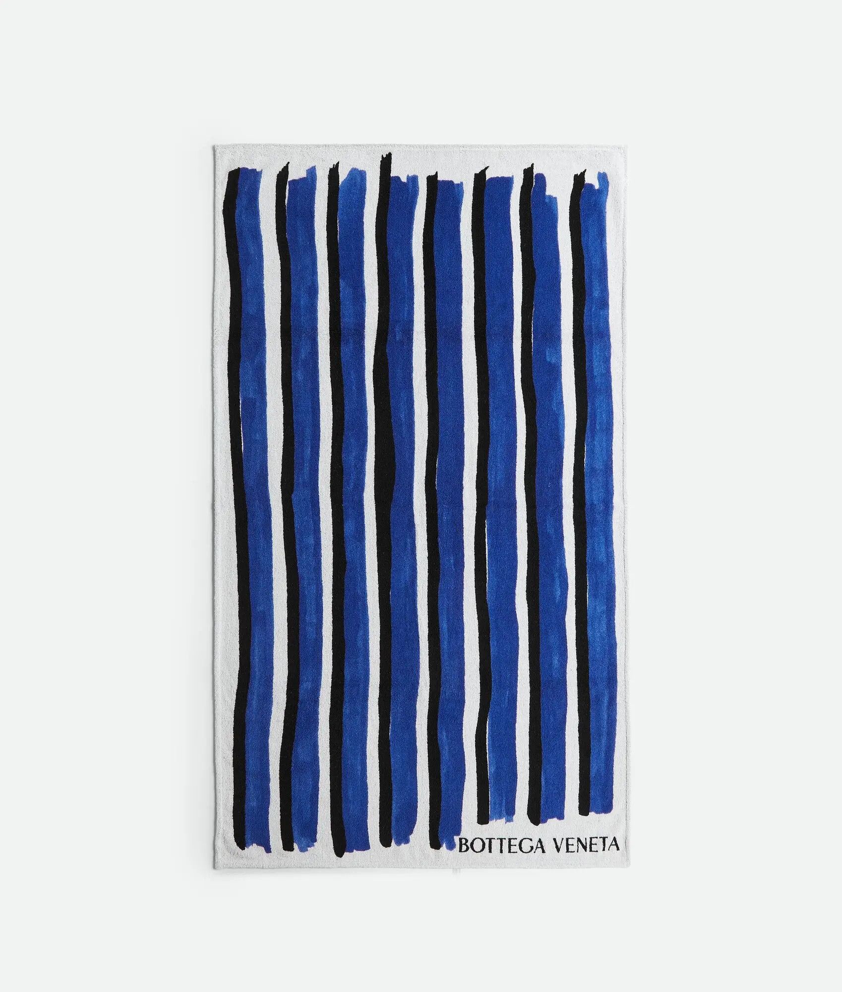 Bottega Veneta BOTTEGA VENETA white blue & black beach towel q Size ONE SIZE - 1 Thumbnail