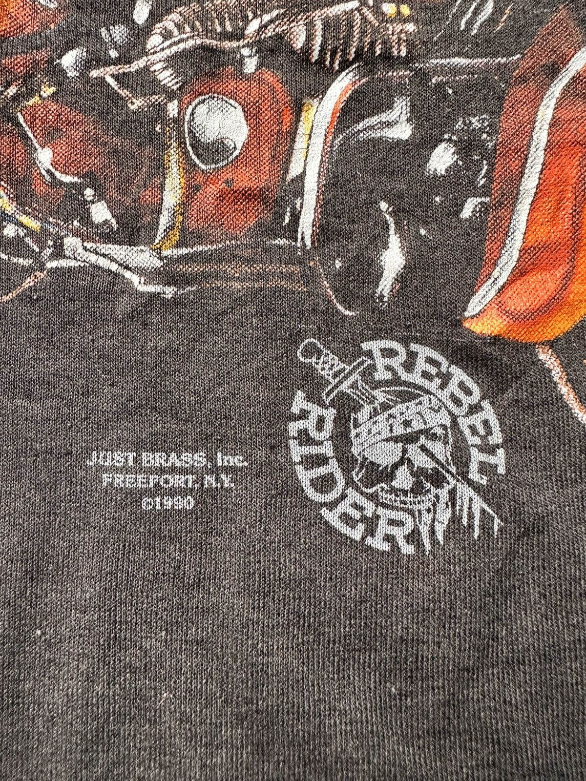 Band Tees × Vintage Vintage Distressed Hail To the Chief Rebel Rider Tee Size US M / EU 48-50 / 2 - 3 Thumbnail