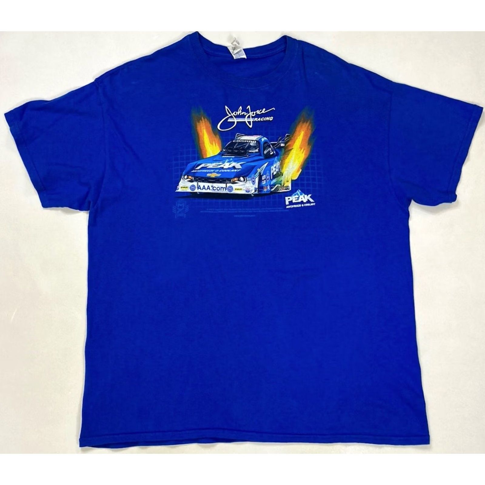 Gildan John Force Racing Graphic T-shirt Men XL Blue Short Sleeve Size US XL / EU 56 / 4 - 2 Thumbnail
