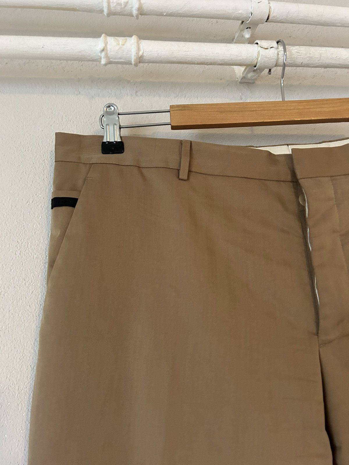 Prada Prada Khaki Cotton Trousers - Size 54 Size US 38 / EU 54 - 2 Thumbnail