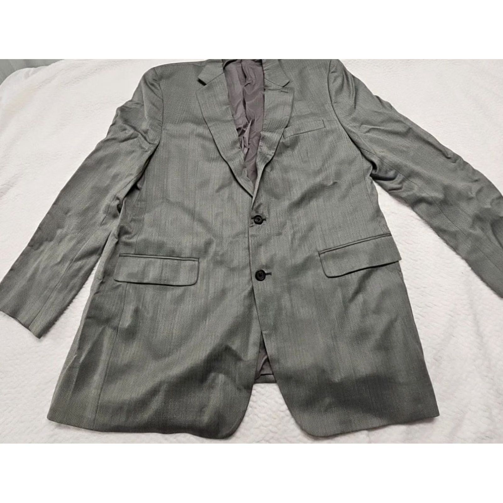 Ralph Lauren Ralph Lauren Blazer Mens 46L Wool Tweed Herringbone - Single-Breasted, Four-Button Sleeves, Notch Lapel, Wool Lining, Dry Clean Only, Big & Tall Size ONE SIZE - 2 Thumbnail