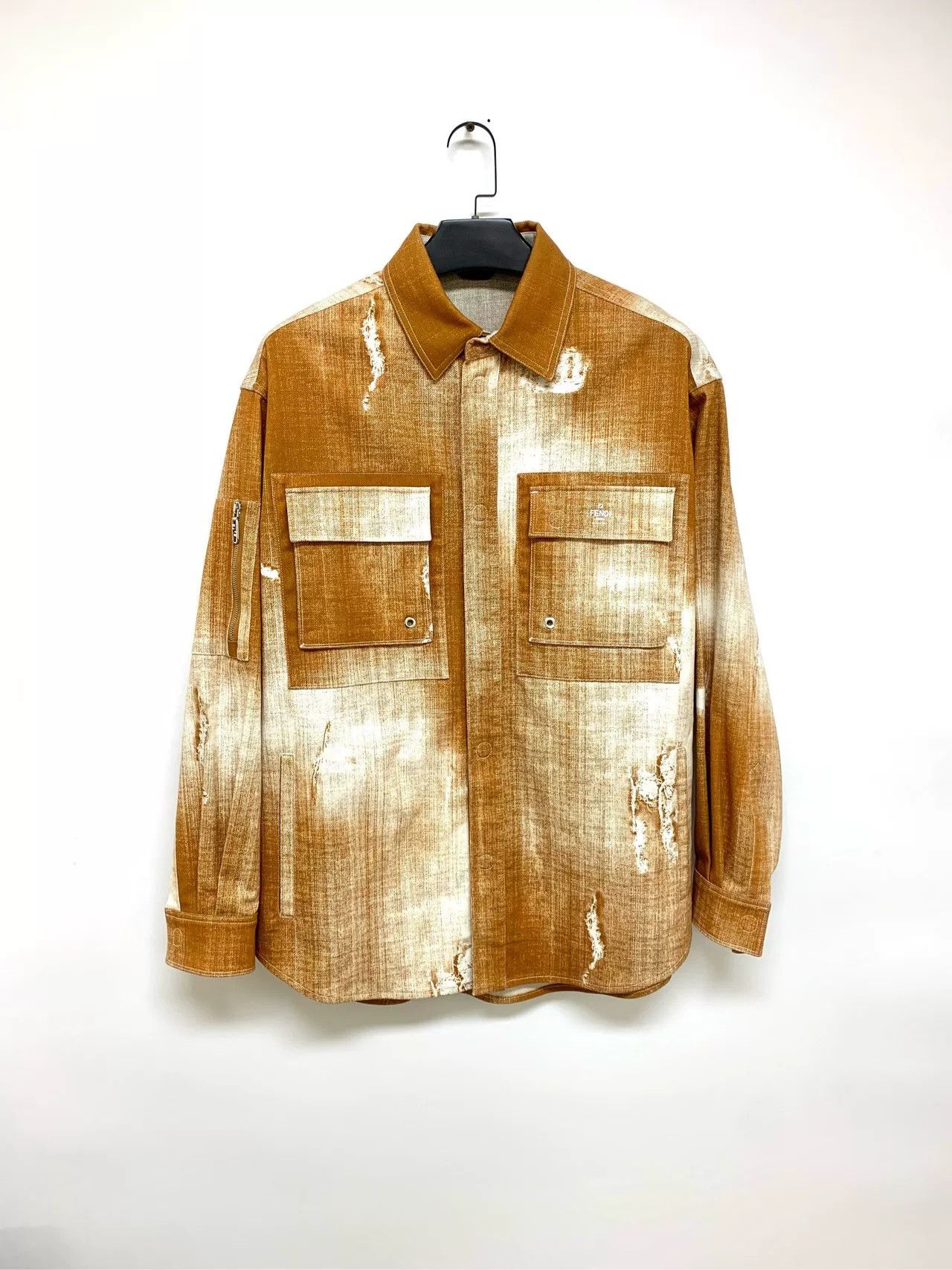Fendi fendi denim jacket with unique finish Size US XXL / EU 58 / 5 - 1 Thumbnail
