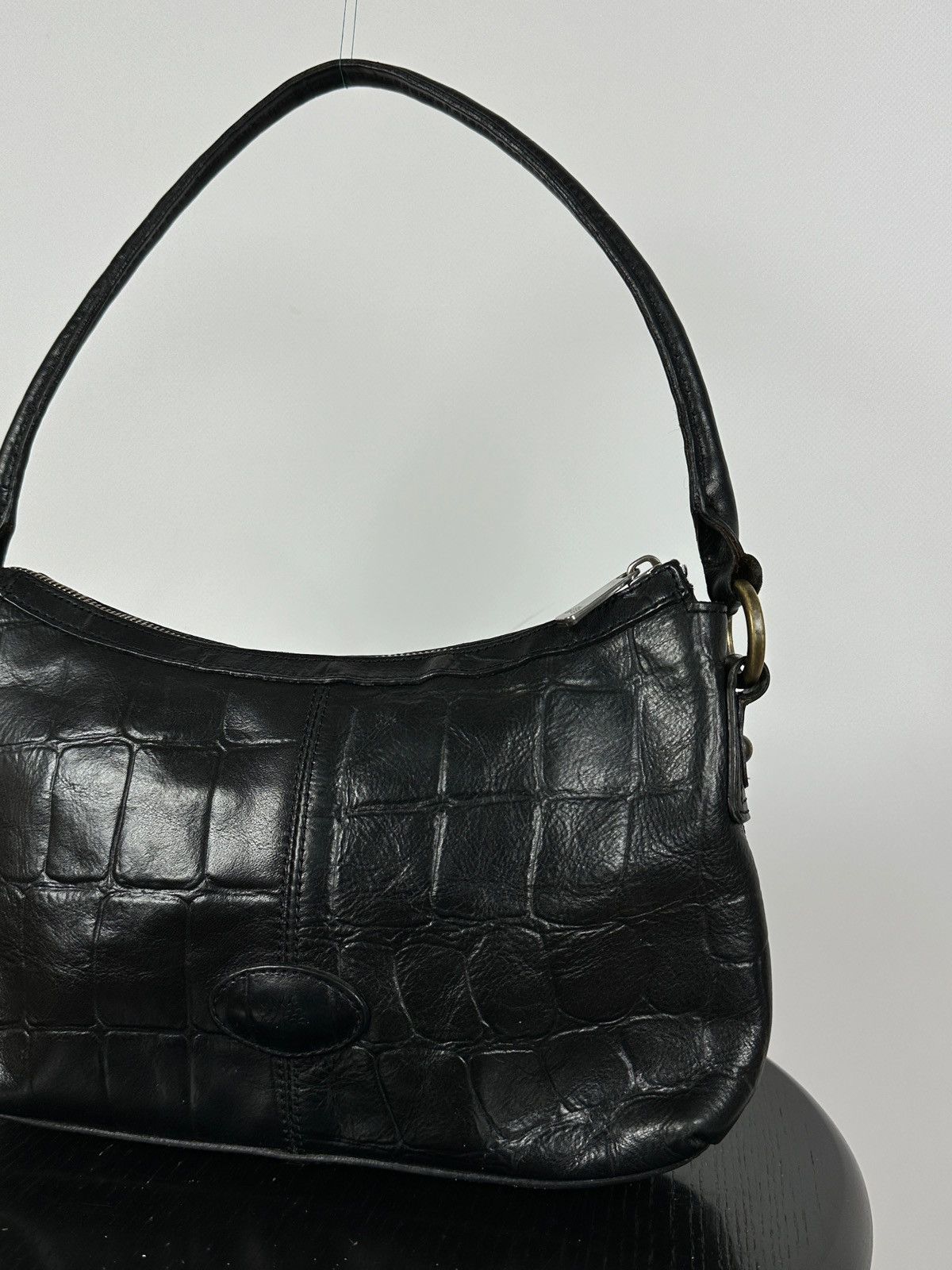 Mulberry Vintage Mulberry Black Leather Handbag Size ONE SIZE - 5 Thumbnail
