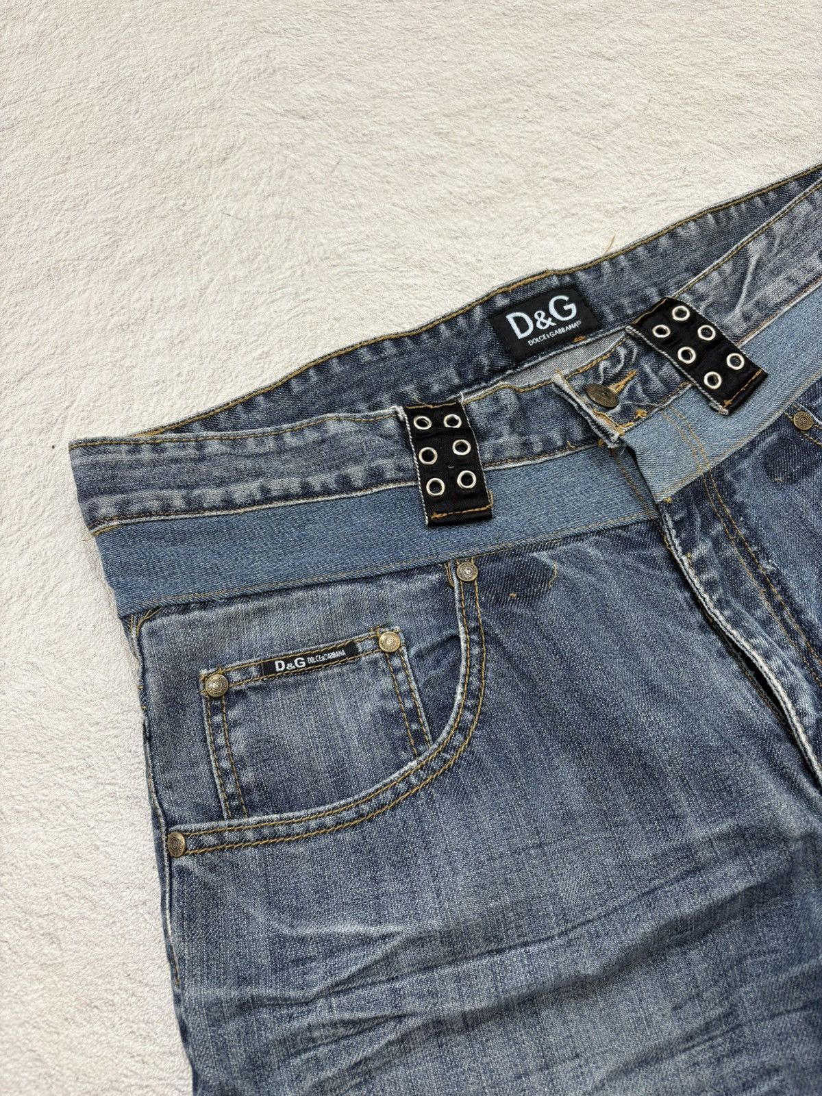 Dolce & Gabbana 90s Archive Dolce Gabbana studet punk denim Size US 36 / EU 52 - 4 Thumbnail