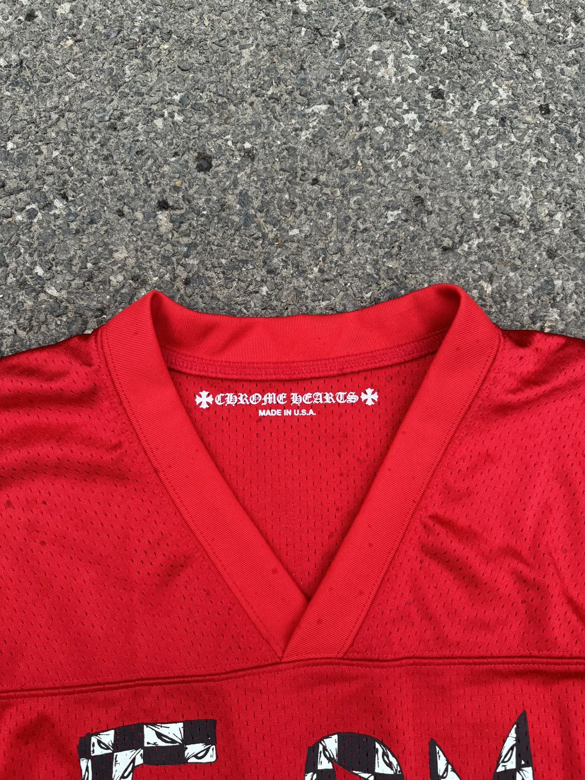 Chrome Hearts Chrome Hearts "TEAM" CNY Exclusive Mesh Longsleeve Sz.XL Size US XL / EU 56 / 4 - 5 Thumbnail