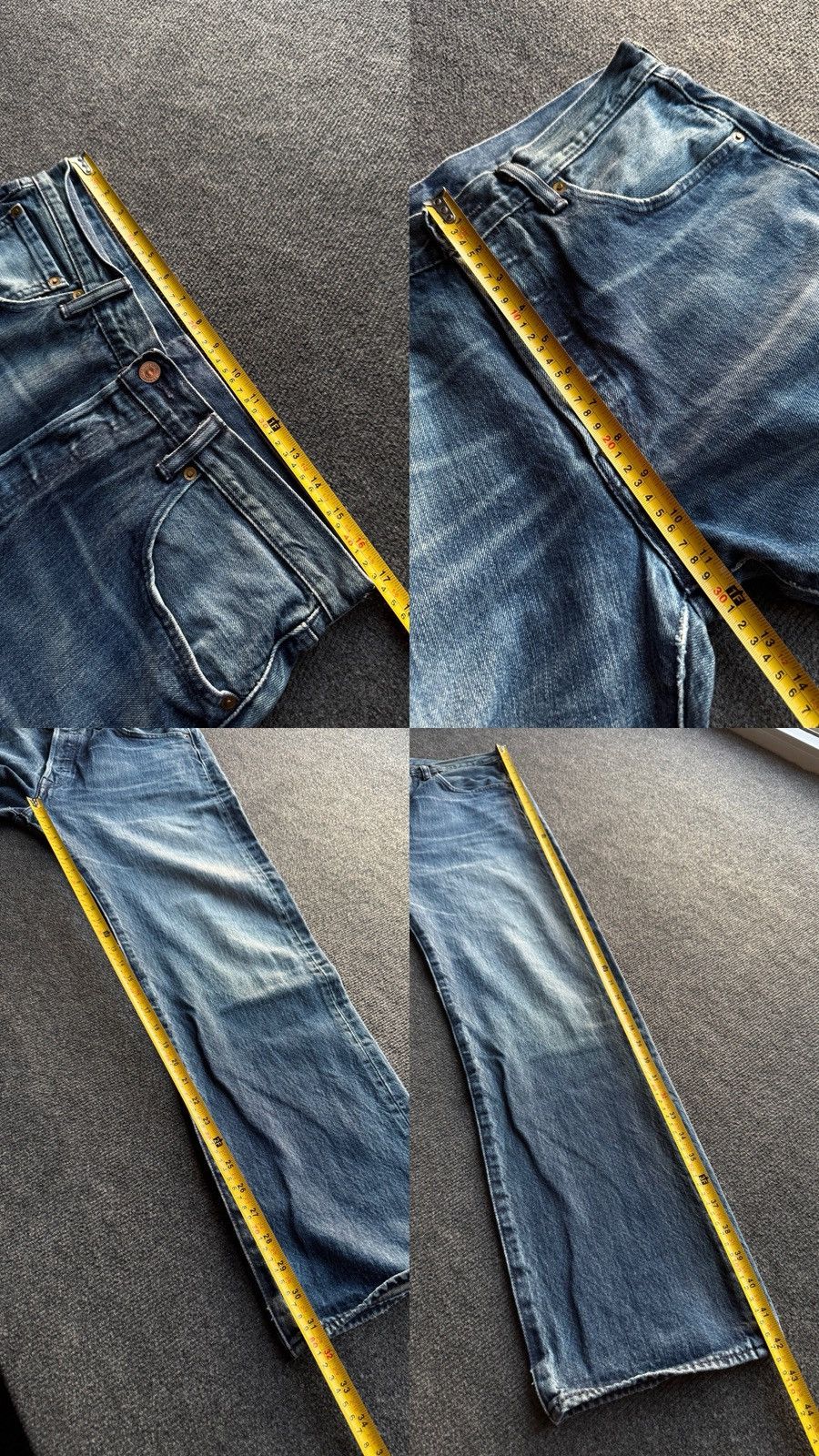 Levi's Levi’s 501 Straight Fit Western USA Cowboy Vibe Denim Jeans Size US 30 / EU 46 - 22 Thumbnail