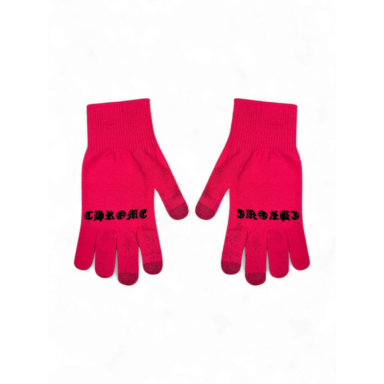 Chrome Hearts Chrome Hearts Pink Plus Logo Work Gloves Size ONE SIZE - 3 Thumbnail