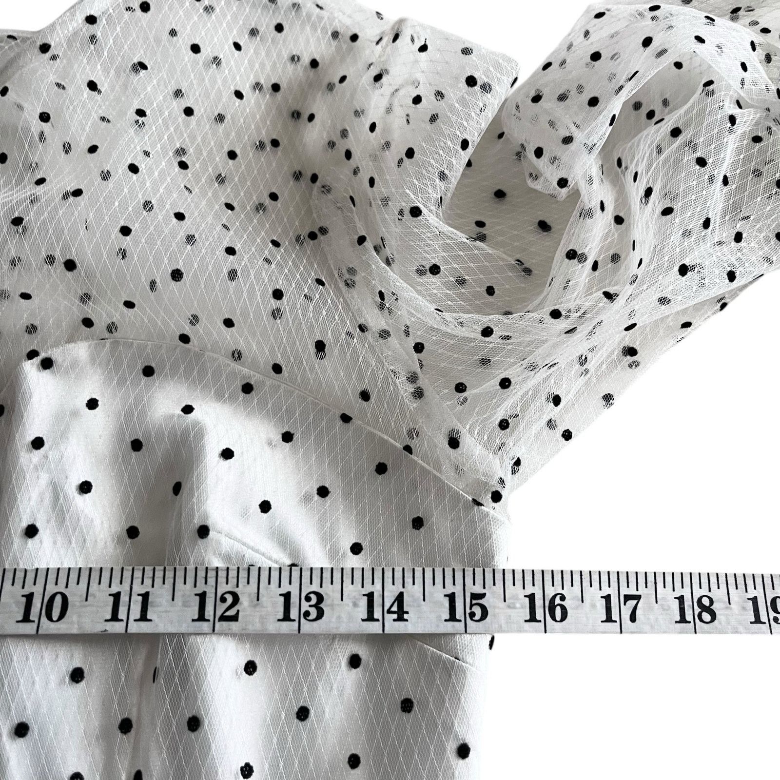 Alice McCall Alice McCall Mysteria White Polka-Dot Tiered Midi Dress Size M / US 6-8 / IT 42-44 - 6 Thumbnail
