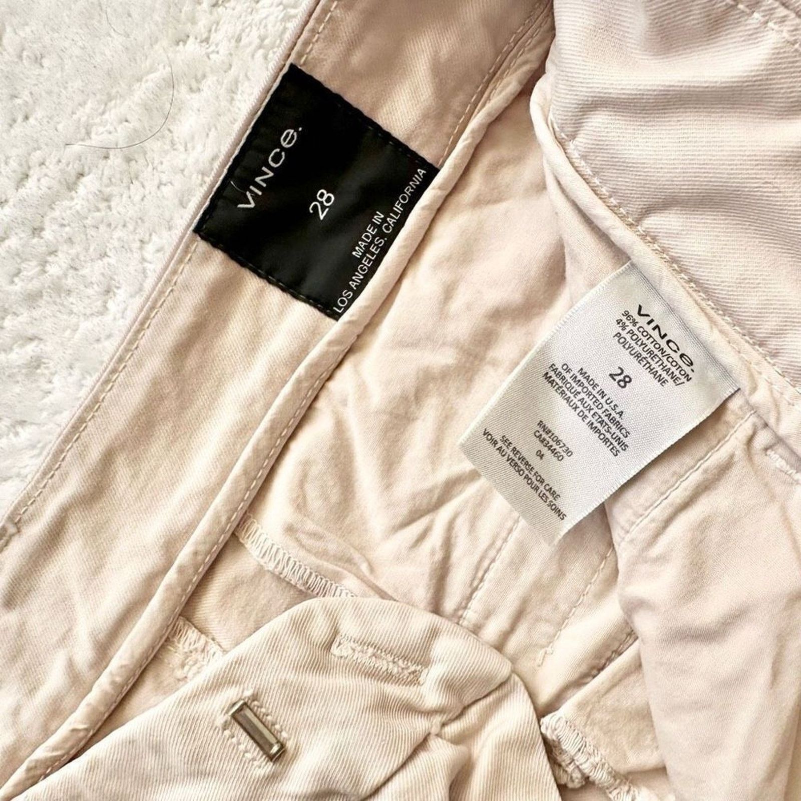 Vince Vince Cotton Blend Taupe Work Pants Size 28" / US 6 / IT 42 - 6 Thumbnail