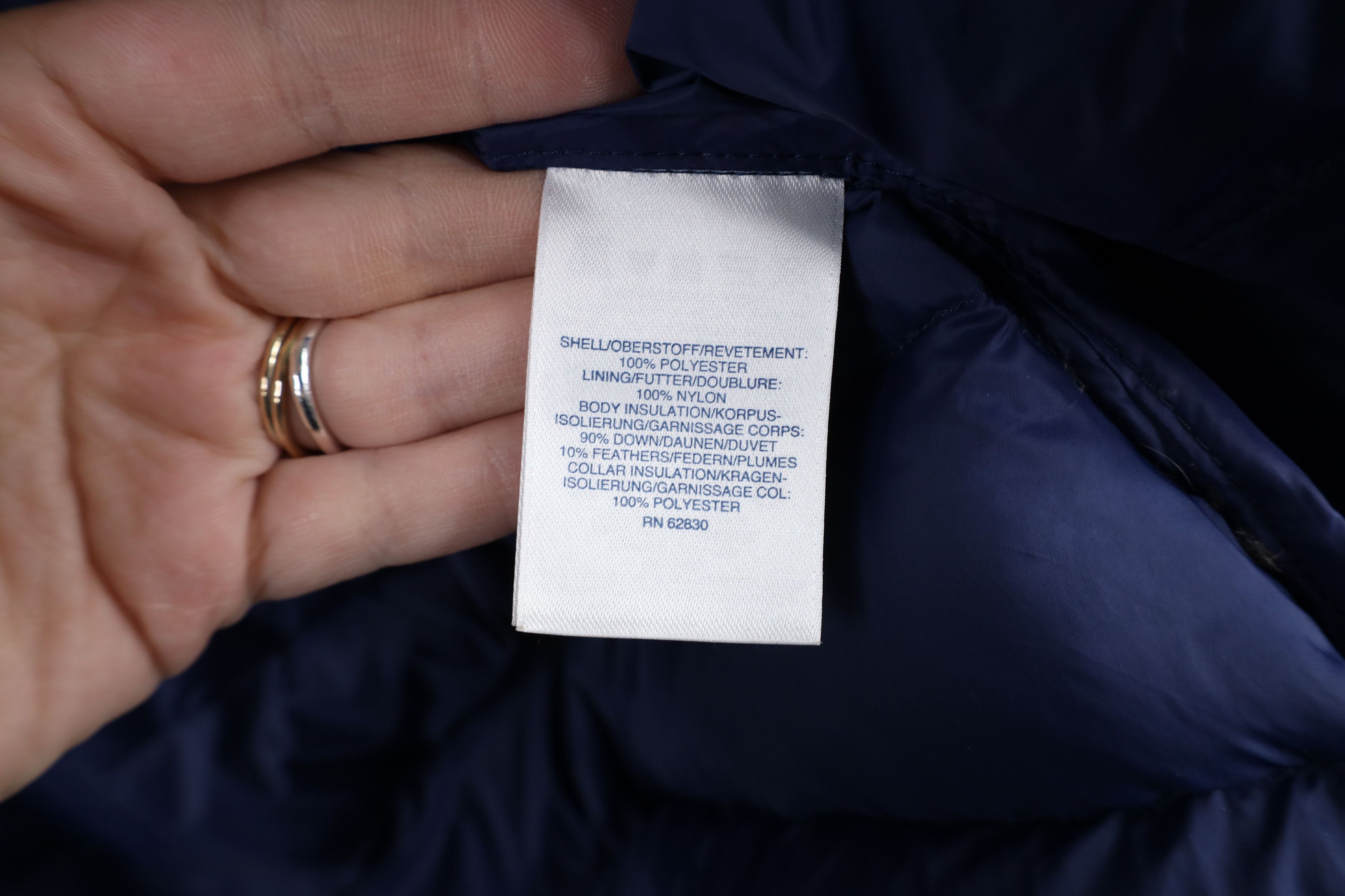 Lands' End × Vintage Lands End Down Insulated Flower Full Zip Puffer Jacket Blue Size XXL / US 16-18 / IT 52-54 - 10 Thumbnail
