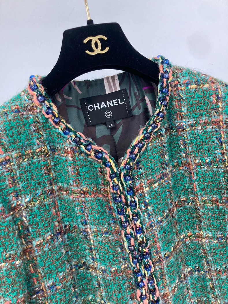 Chanel Chanel 23A Dakar Series Green Jacket Size XXS / US 00 / IT 34 - 3 Thumbnail