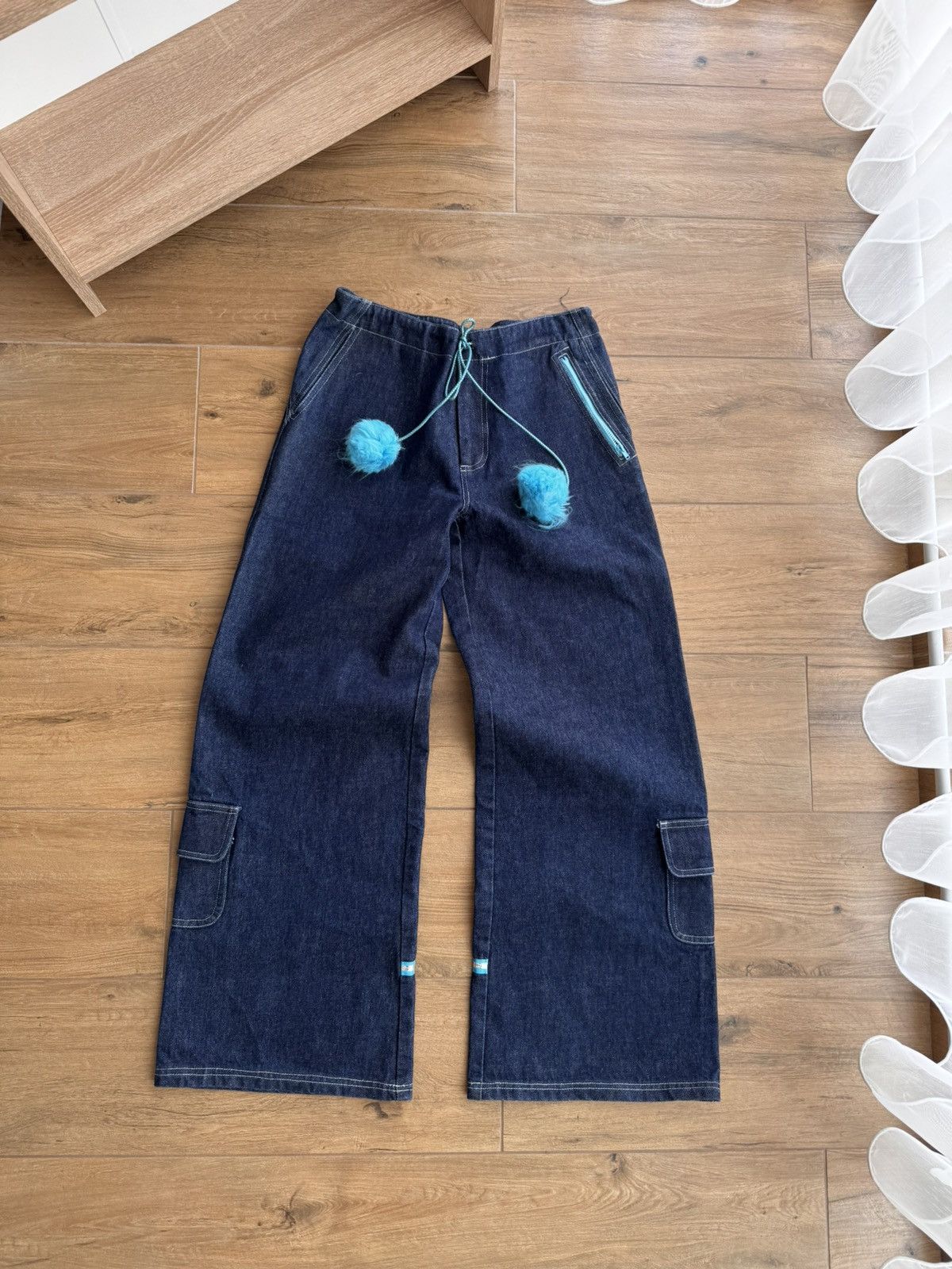 Japanese Brand × Vintage Vintage Auruze for Beau Baker 90s Skate Wide Leg Denim Jeans Size US 30 / EU 46 - 5 Thumbnail