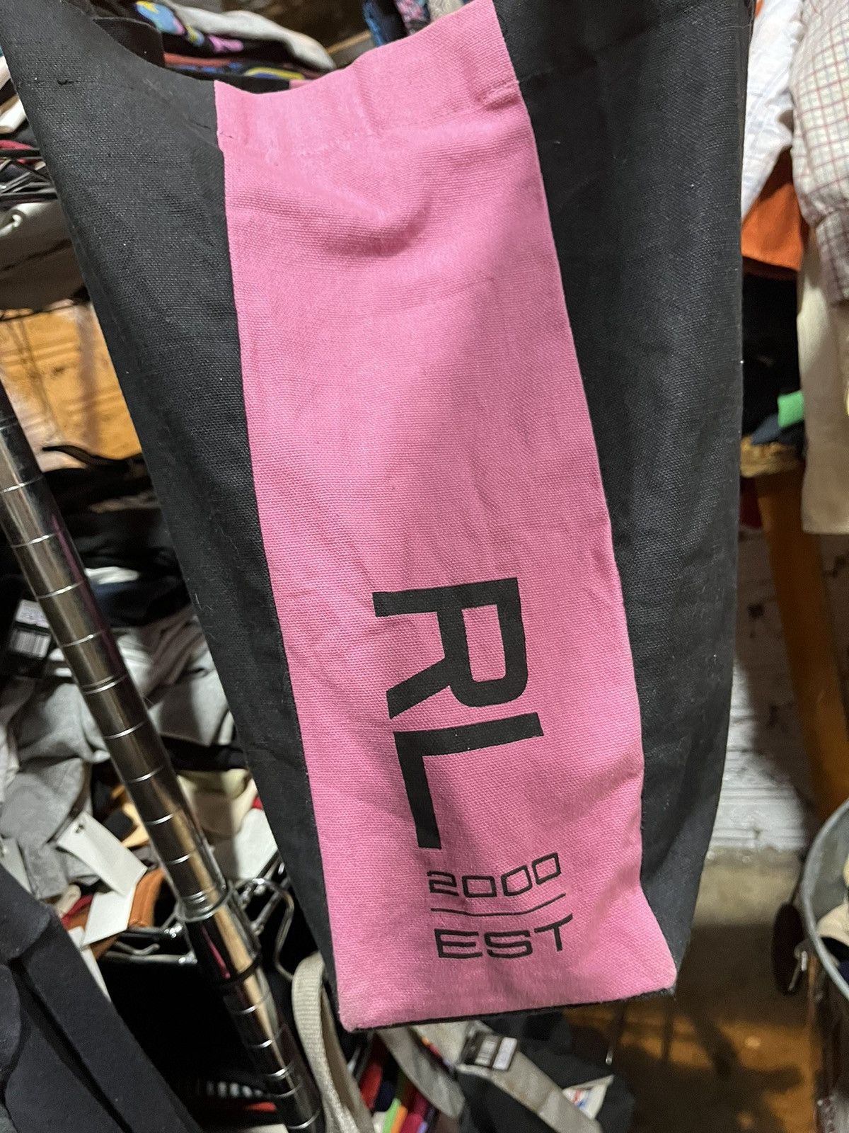 Polo Ralph Lauren Polo RL 2000 Black Pink Tote-bag Y2K Size ONE SIZE - 3 Thumbnail