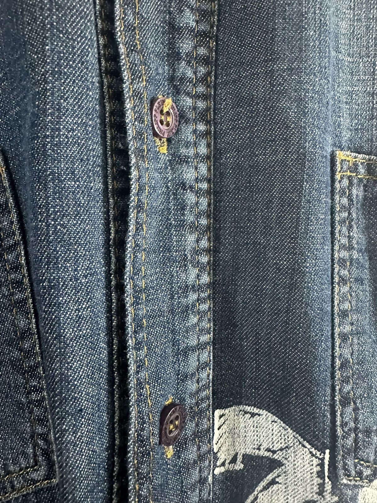 Philipp Plein Philipp Plein Denim Shirt Size US XL / EU 56 / 4 - 8 Thumbnail