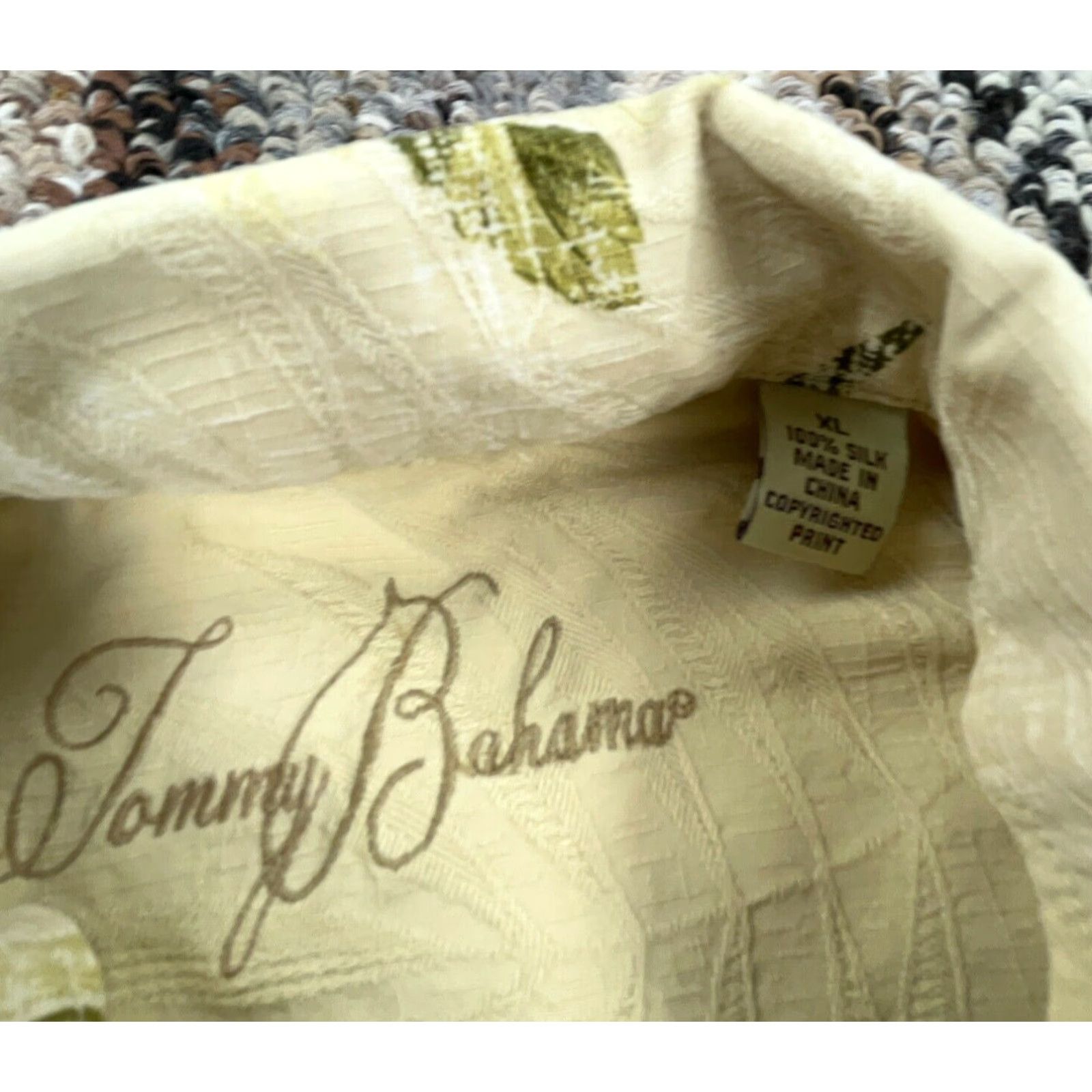 Tommy Bahama Tommy Bahama Shirt Men XL Yellow Button Up Silk Floral Print Hawaiian Tiki Camp Mens Size US XL / EU 56 / 4 - 3 Thumbnail