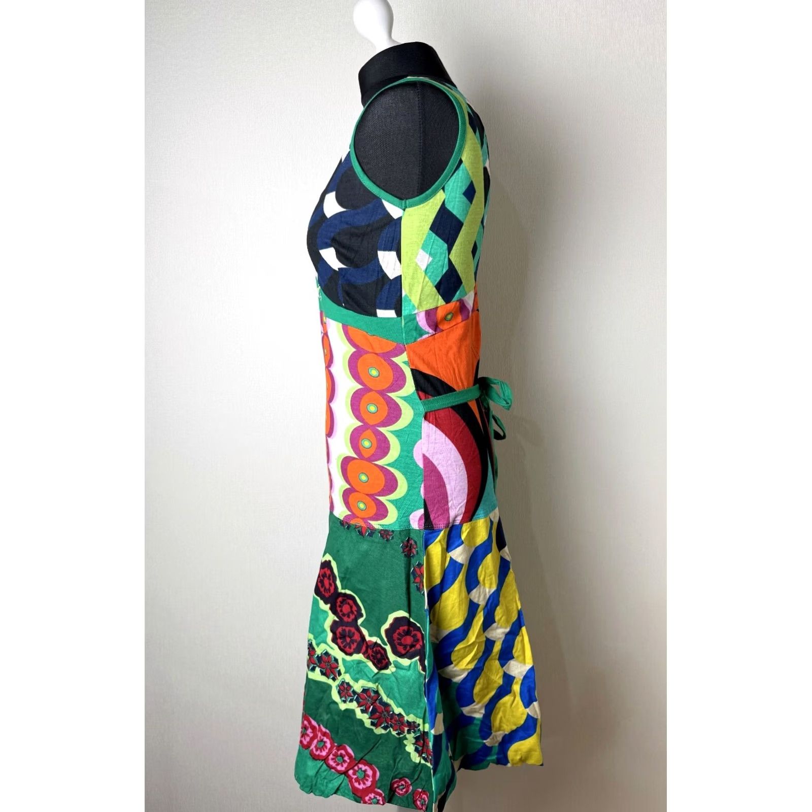 Desigual Desigual Dress Womens L A-Line Knee Length Multicoloured 02V2812 Size L / US 10 / IT 46 - 4 Thumbnail