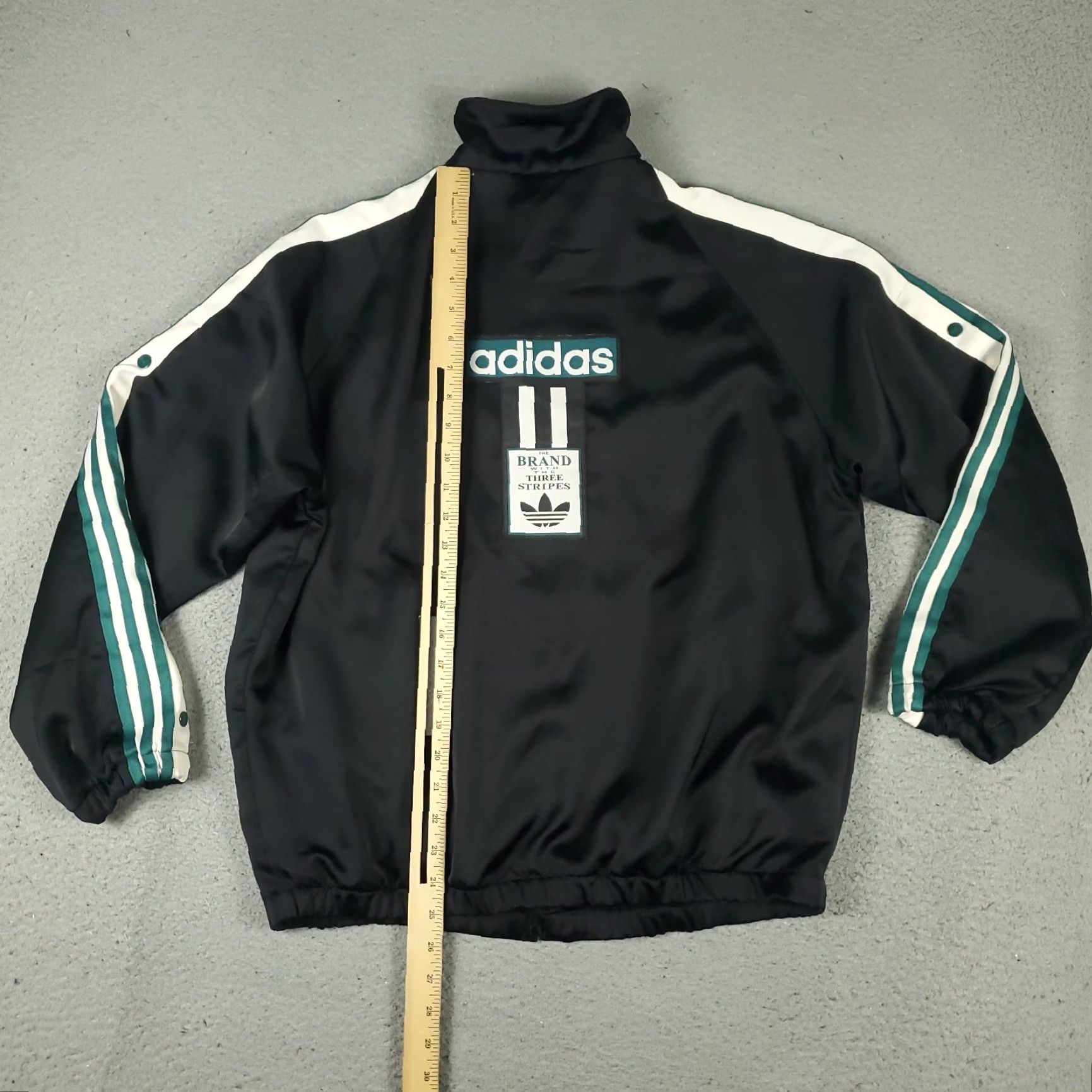Adidas Adidas Jacket Womens Medium Black Full Zip Windbreaker Snap Button Pockets Size M / US 6-8 / IT 42-44 - 6 Thumbnail