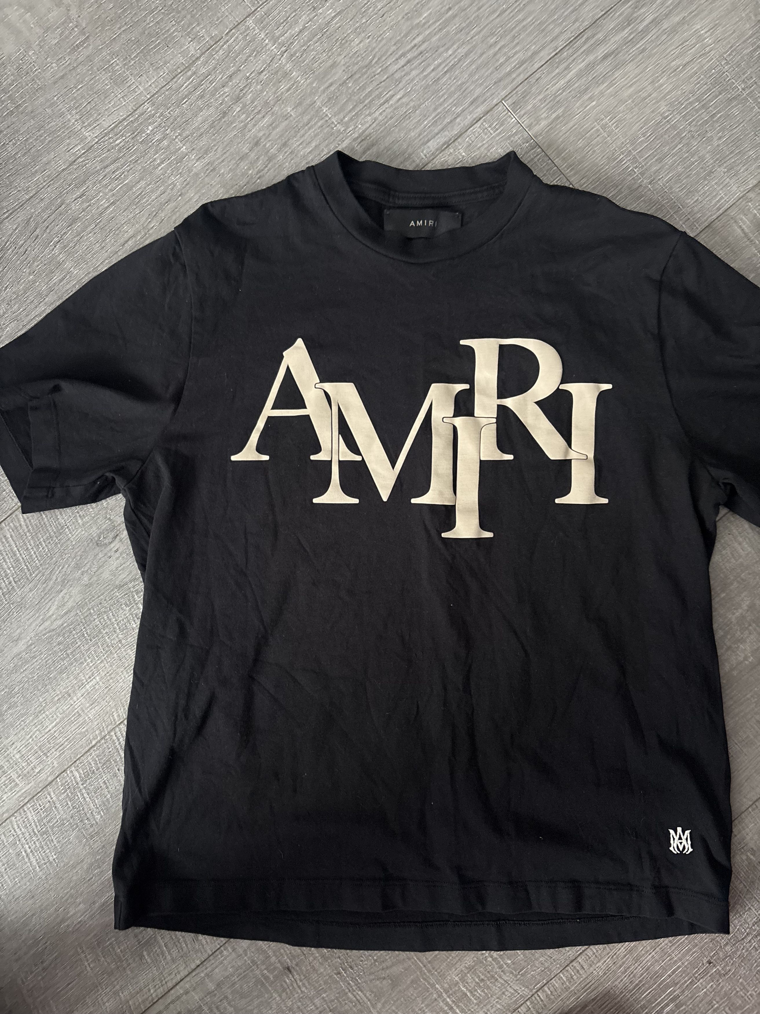 Amiri Amiri staggered logo T Size US S / EU 44-46 / 1 - 1 Thumbnail