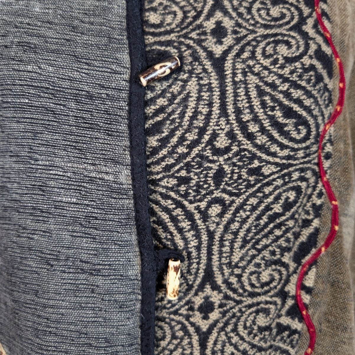 Other White Stag Patchwork Chenille Jacket L Boho Artsy Textured Size L / US 10 / IT 46 - 9 Thumbnail