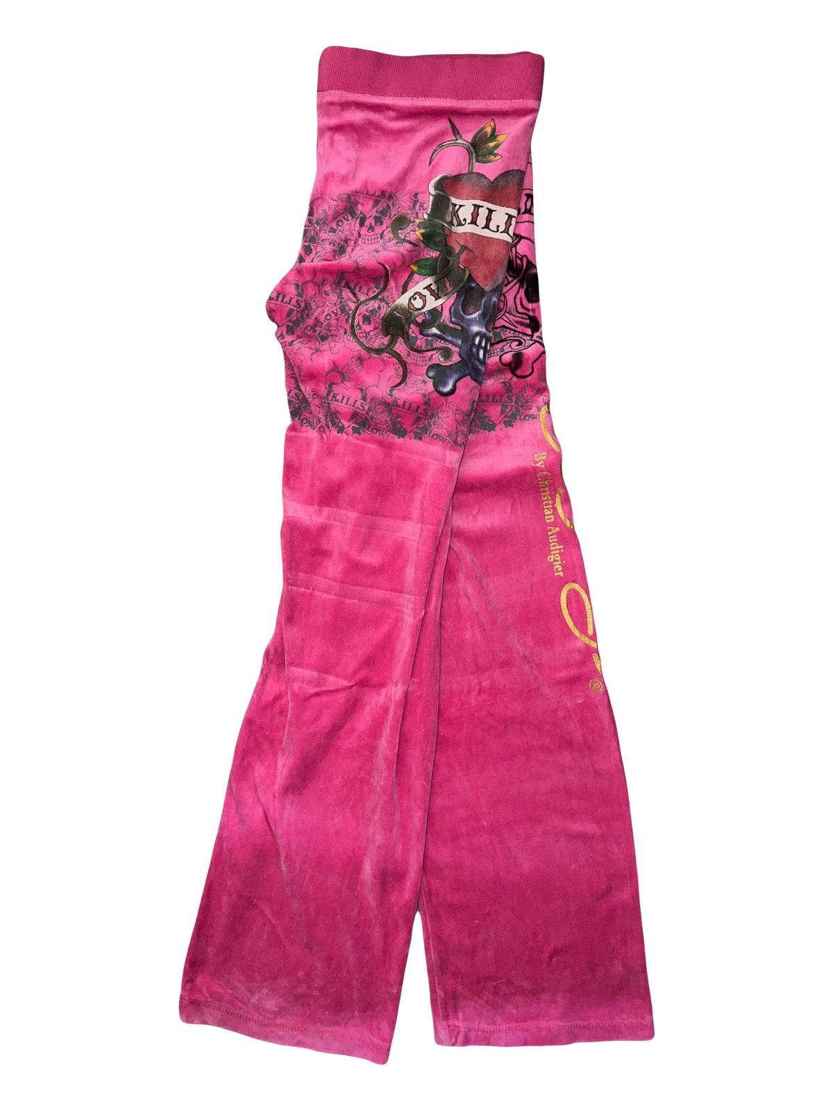 Ed Hardy Ed Hardy velvet skull sweatpants 💗☠️ Size 28" / US 6 / IT 42 - 3 Thumbnail