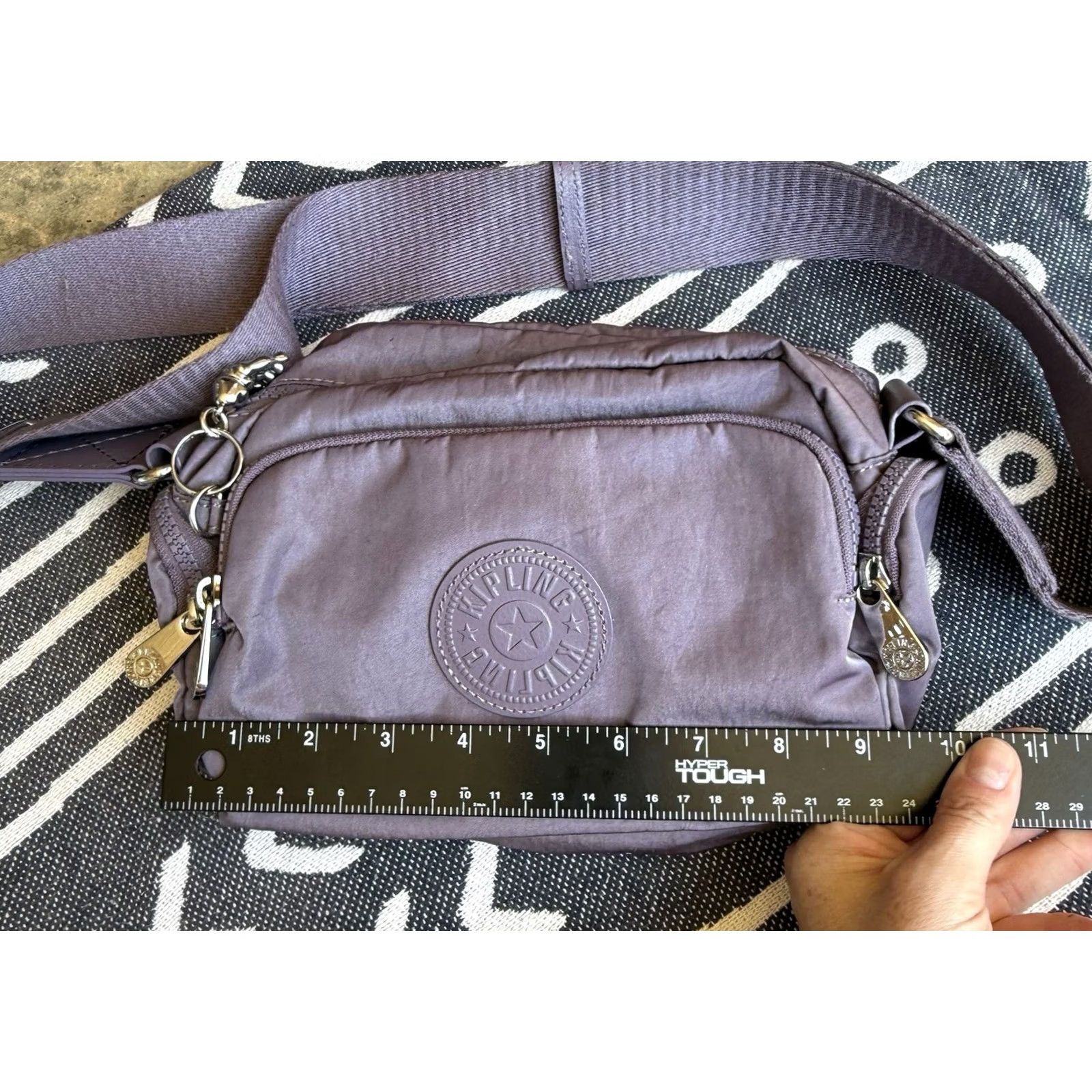 Vintage Kipling Shoulder Bag Women Light Purple Lightweight Monkey Charm 10.2x7.1 inches Japan Size ONE SIZE - 6 Thumbnail