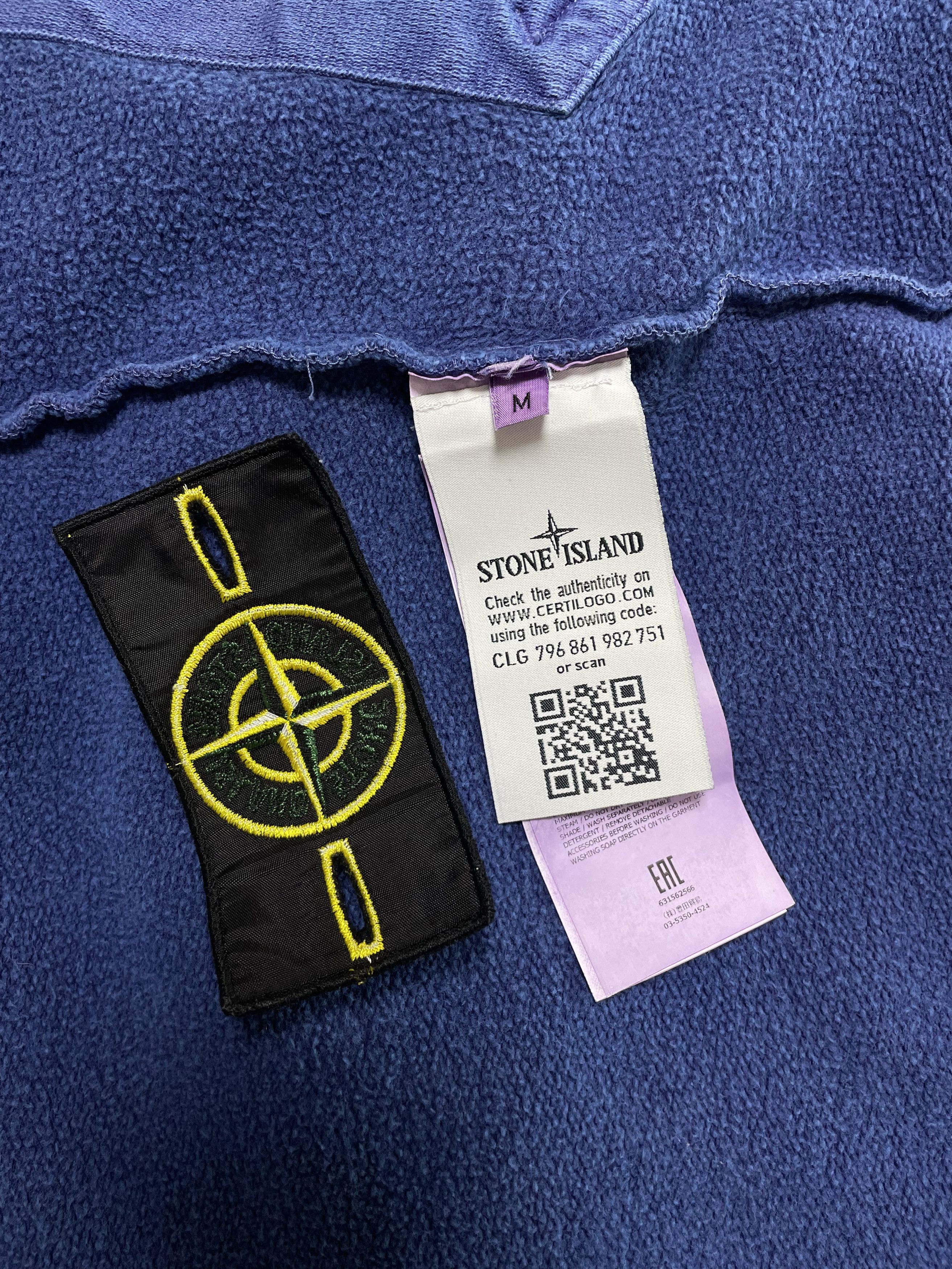 Stone Island STONE ISLAND Sweatshirt Garment Dyed Washed Pocket Crewneck Size US M / EU 48-50 / 2 - 11 Thumbnail