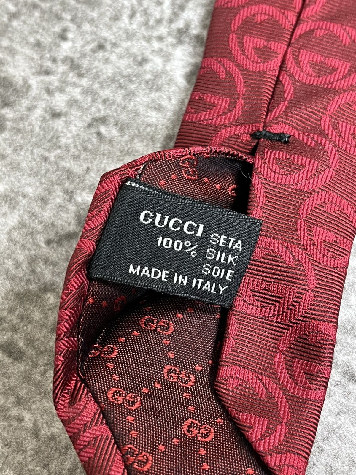 Gucci Gucci Monogram Silk Tie Size ONE SIZE - 7 Thumbnail