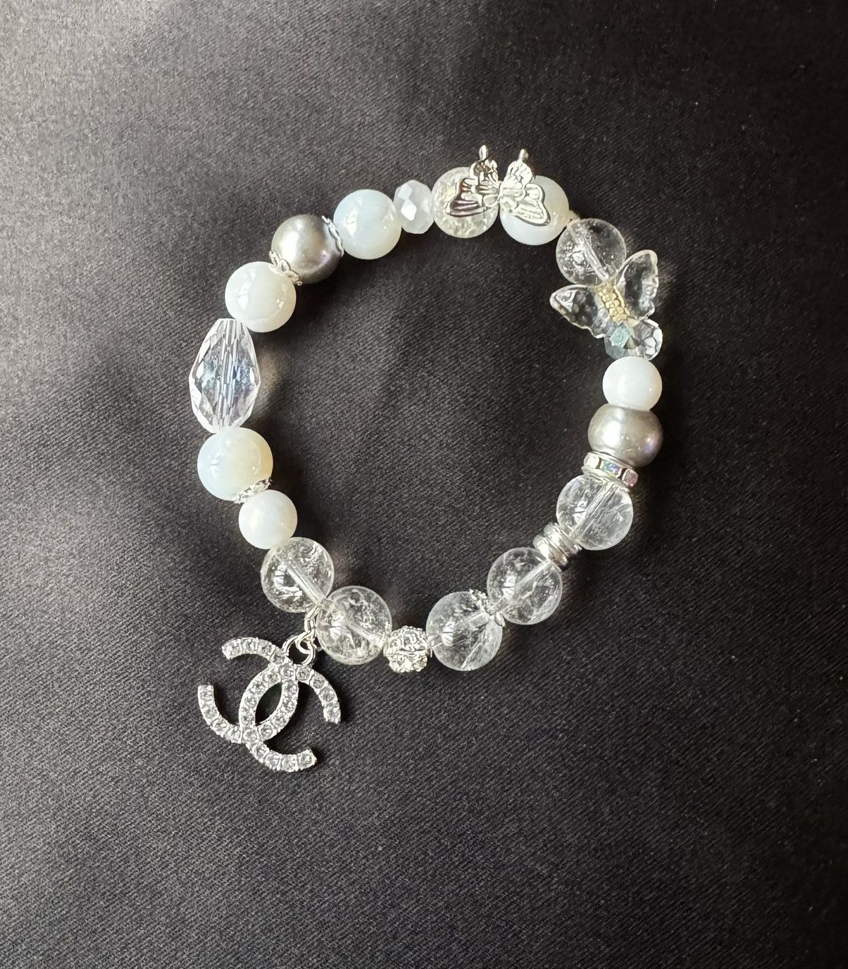 Handmade Clear Quartz Bracelet Size ONE SIZE - 3 Thumbnail