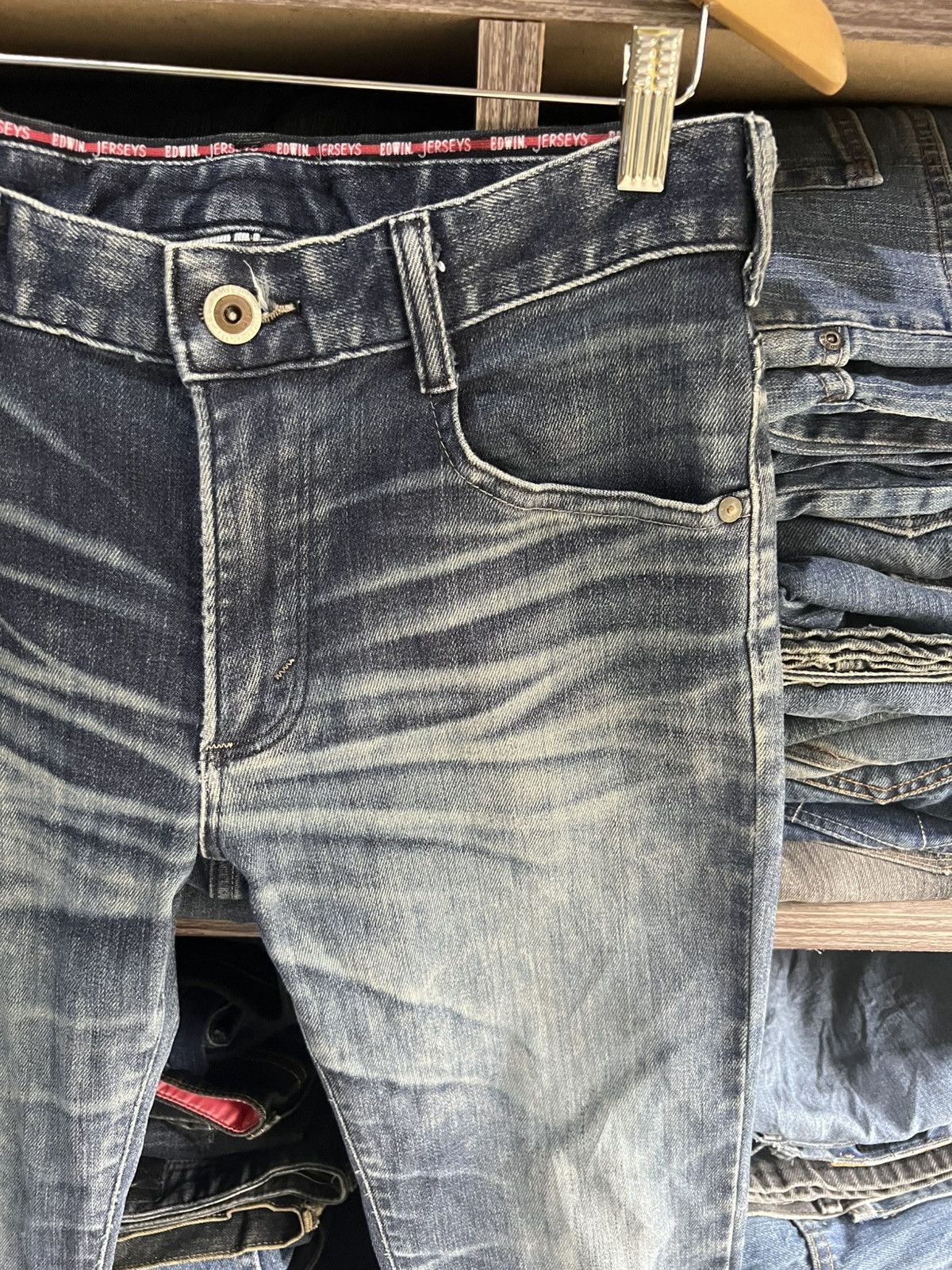 Edwin 🔥Vintage Edwin Jerseys Stretchable Flared Denim Size US 31 - 9 Thumbnail