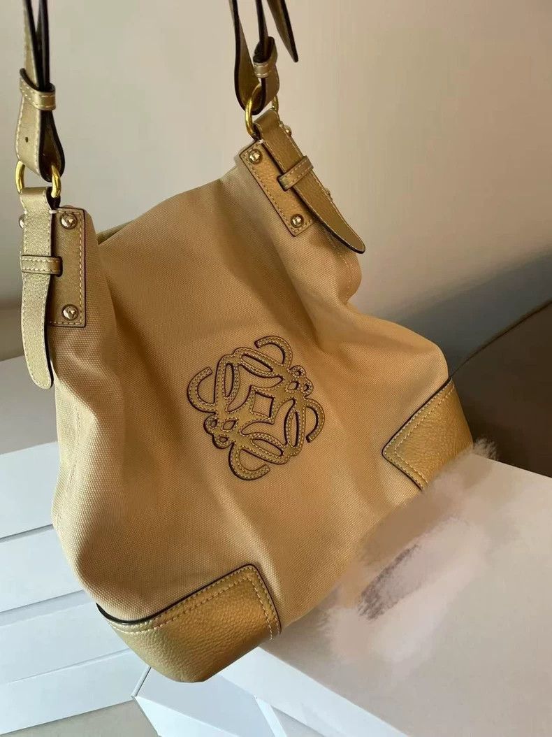 Loewe loewe Champagne canvas tote bag 2503-Nextarrow Size ONE SIZE - 1 Preview