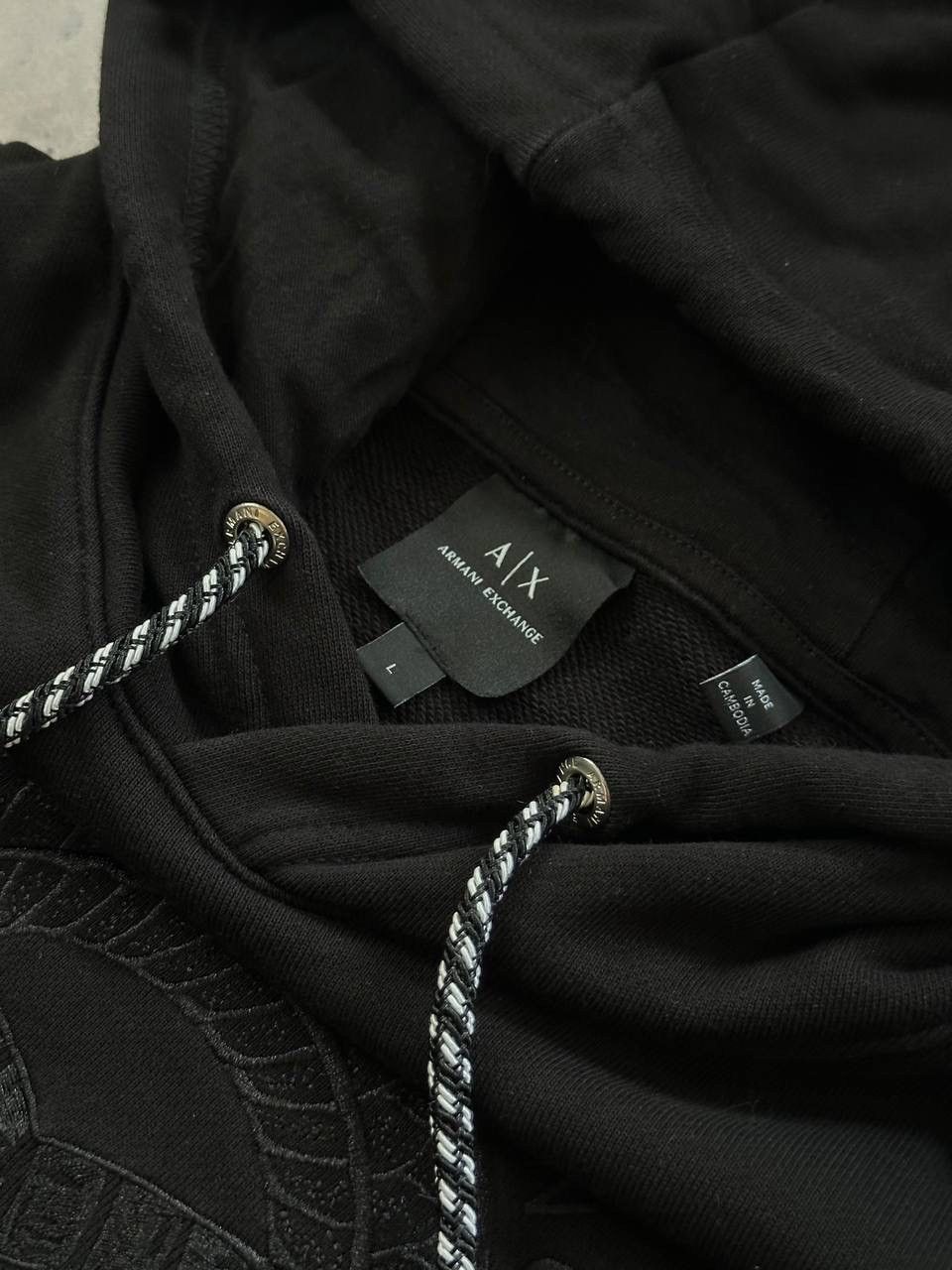 Armani Exchange Armani Exchange Men’s Oversize Hoodie Full Black Luxury Y2K Size US L / EU 52-54 / 3 - 4 Thumbnail