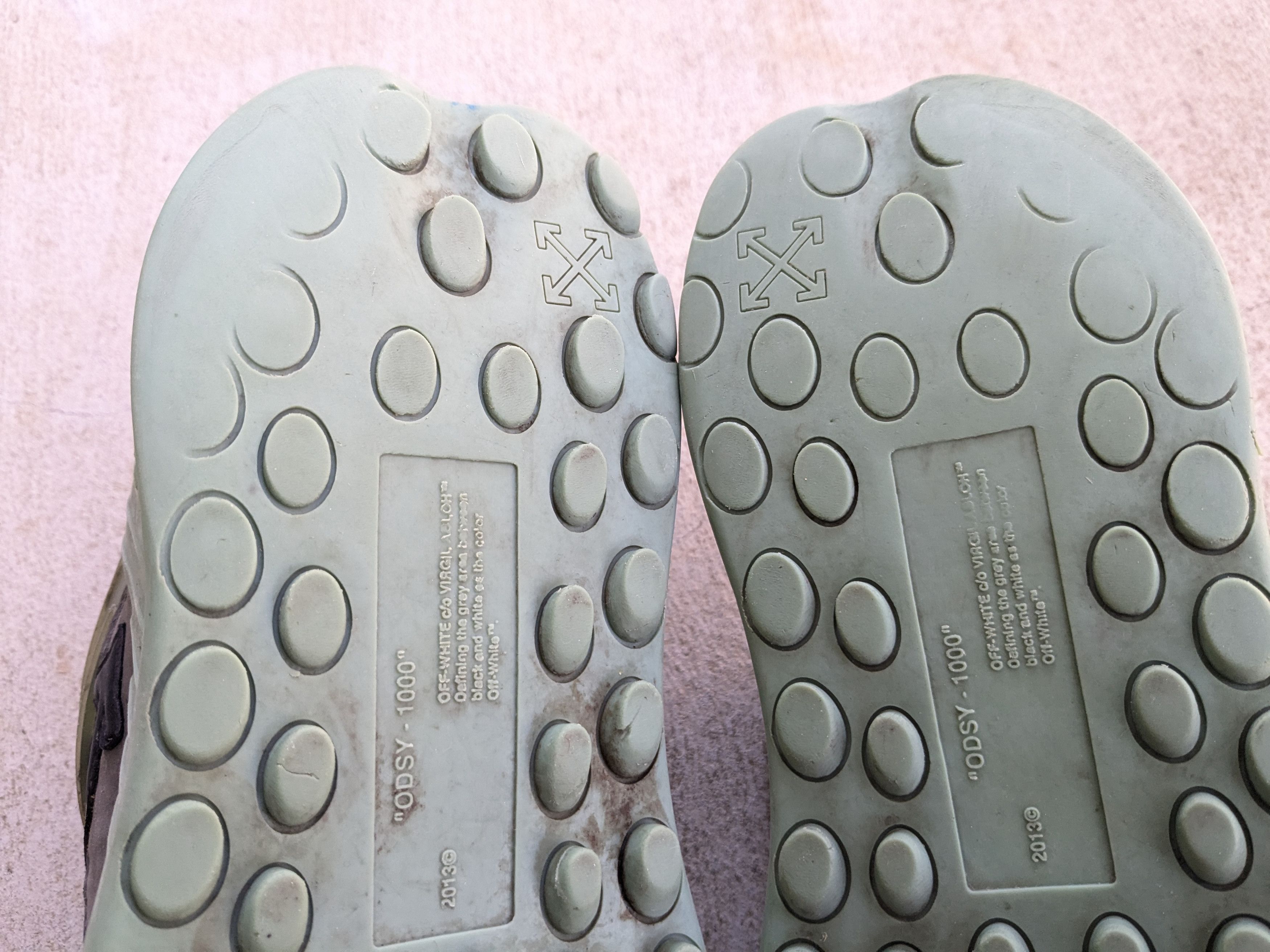 Off-White Off-White Odsy-1000 Sneakers Gray Green 7 40 Virgil Abloh Size US 7 / EU 40 - 17 Thumbnail