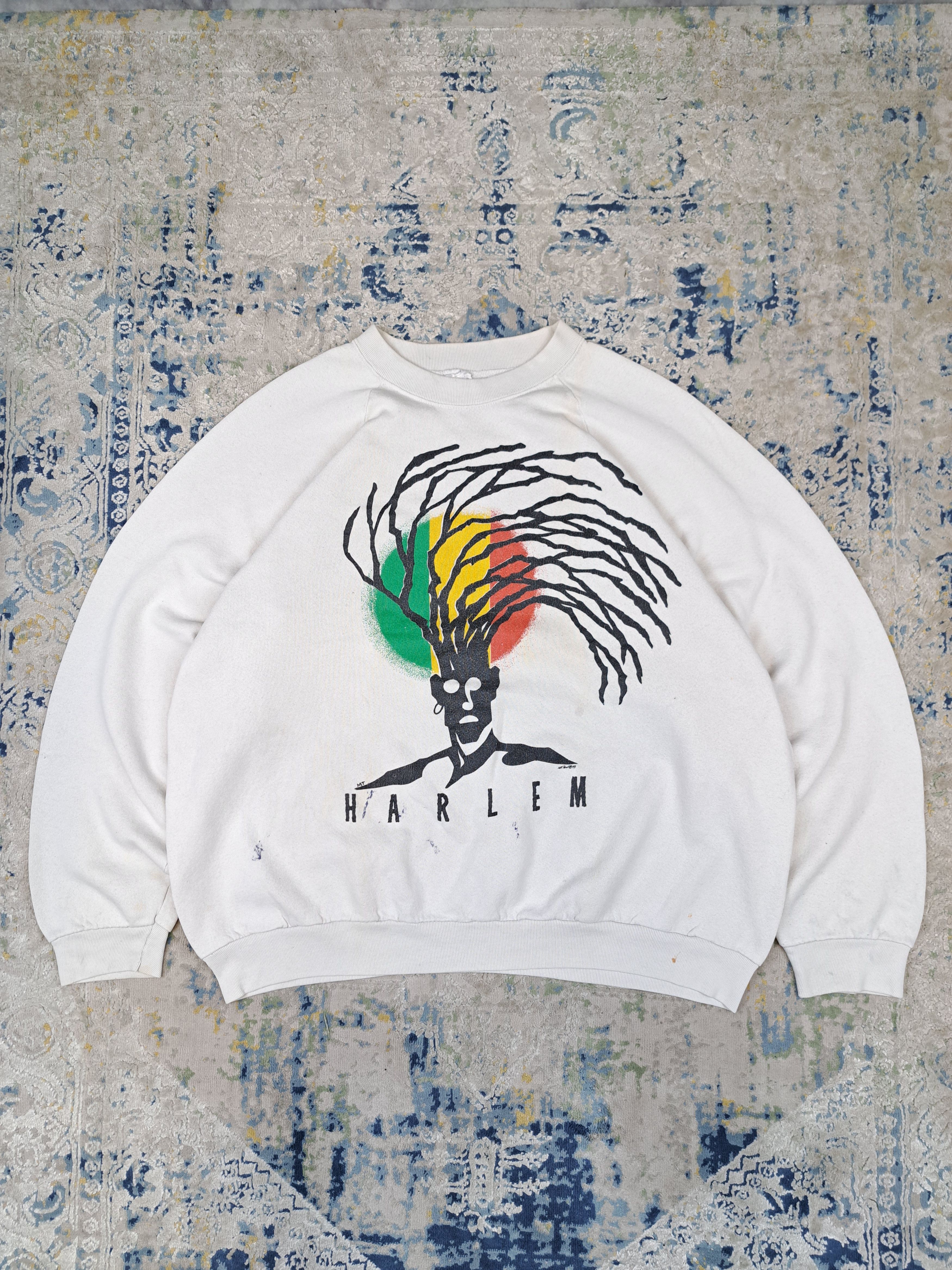 Rap Tees Vintage 1993 Harlem Sweatshirt Baggy Hip Hop Tribe Size US XL / EU 56 / 4 - 1 Thumbnail