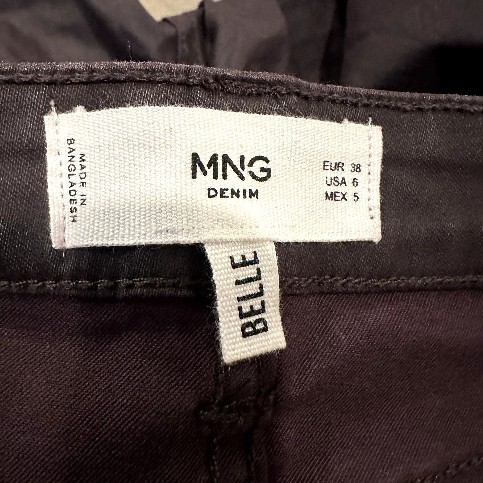 Other MNG Eggplant Purple Coated Denim Pants Jeans Belle Skinny 6 Size 28" / US 6 / IT 42 - 7 Thumbnail