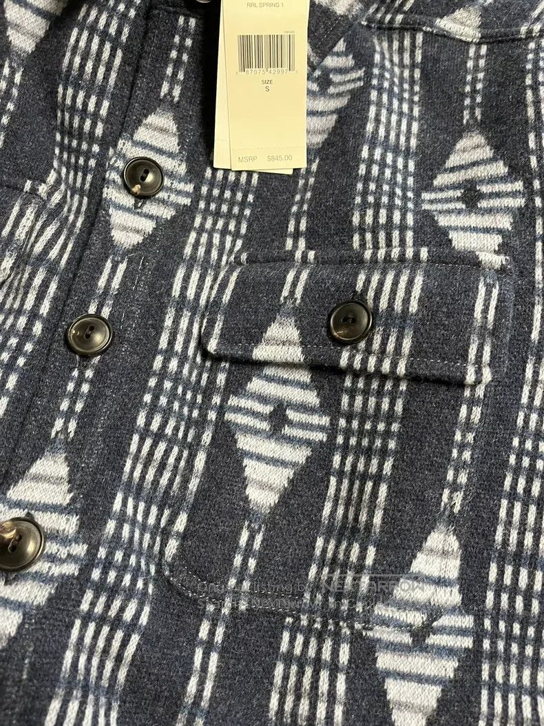 RRL Ralph Lauren RRL Ralph Lauren Wool printed sweater shirt plaid retro ja Size US S / EU 44-46 / 1 - 6 Thumbnail