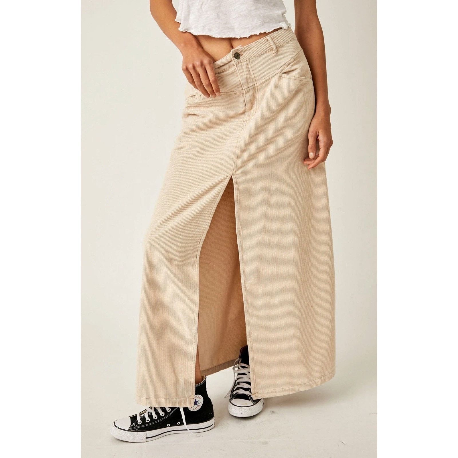 Free People Free People Come As You Are Corduroy Maxi Skirt - NWOT Sz 8 Size 30" / US 8 / IT 44 - 3 Thumbnail