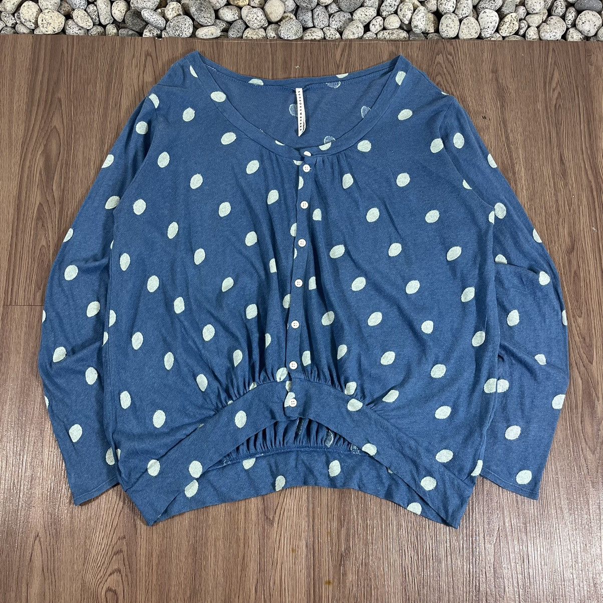 Issey Miyake Sunao Kuwahara Vintage Polkadot Loose Cardigan Size US M / EU 48-50 / 2 - 1 Thumbnail