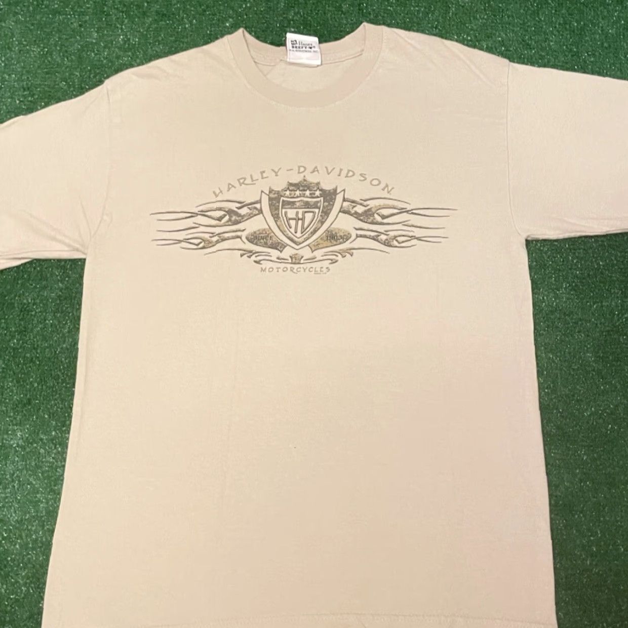 Harley Davidson VINTAGE Harley-Davidson Smokey Mountains Gatlinburg VTG 2004 Shirt Mens M Beige 90s Biker Motorcycle Y2K Mens Size US M / EU 48-50 / 2 - 4 Thumbnail