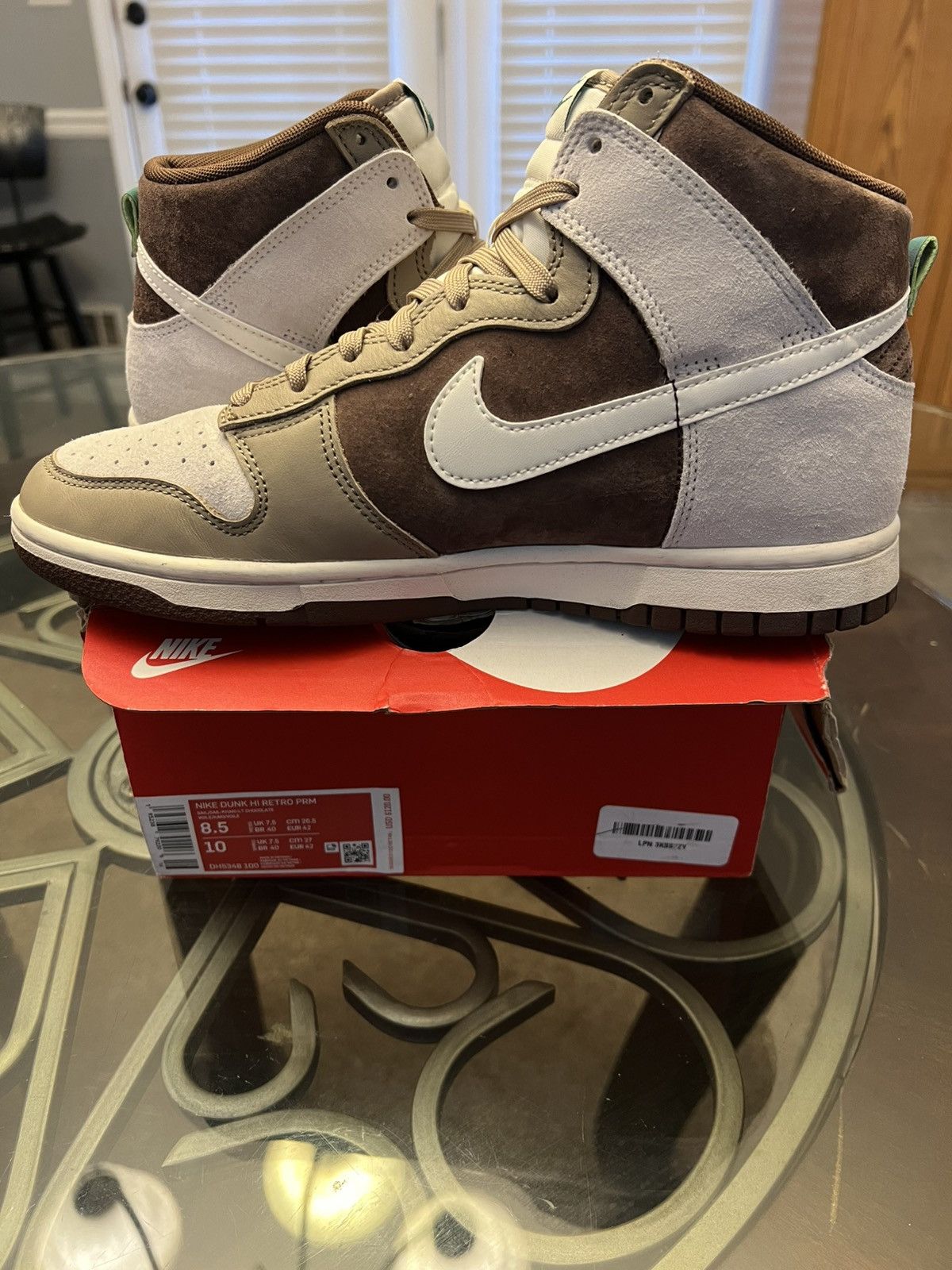 Nike Nike Dunk High Light Chocolate Size US 8.5 / EU 41-42 - 7 Thumbnail