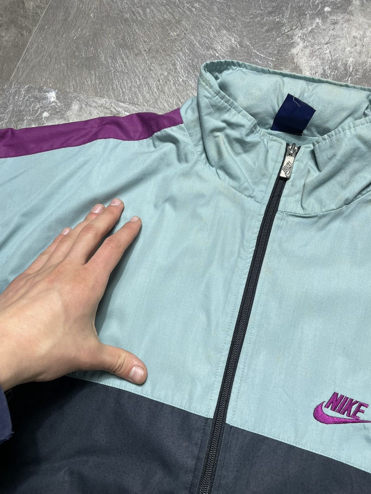 Nike Vintage Nike Track Suit Set Jacket Pants 80s 90s Swoosh Rare Size US L / EU 52-54 / 3 - 4 Thumbnail