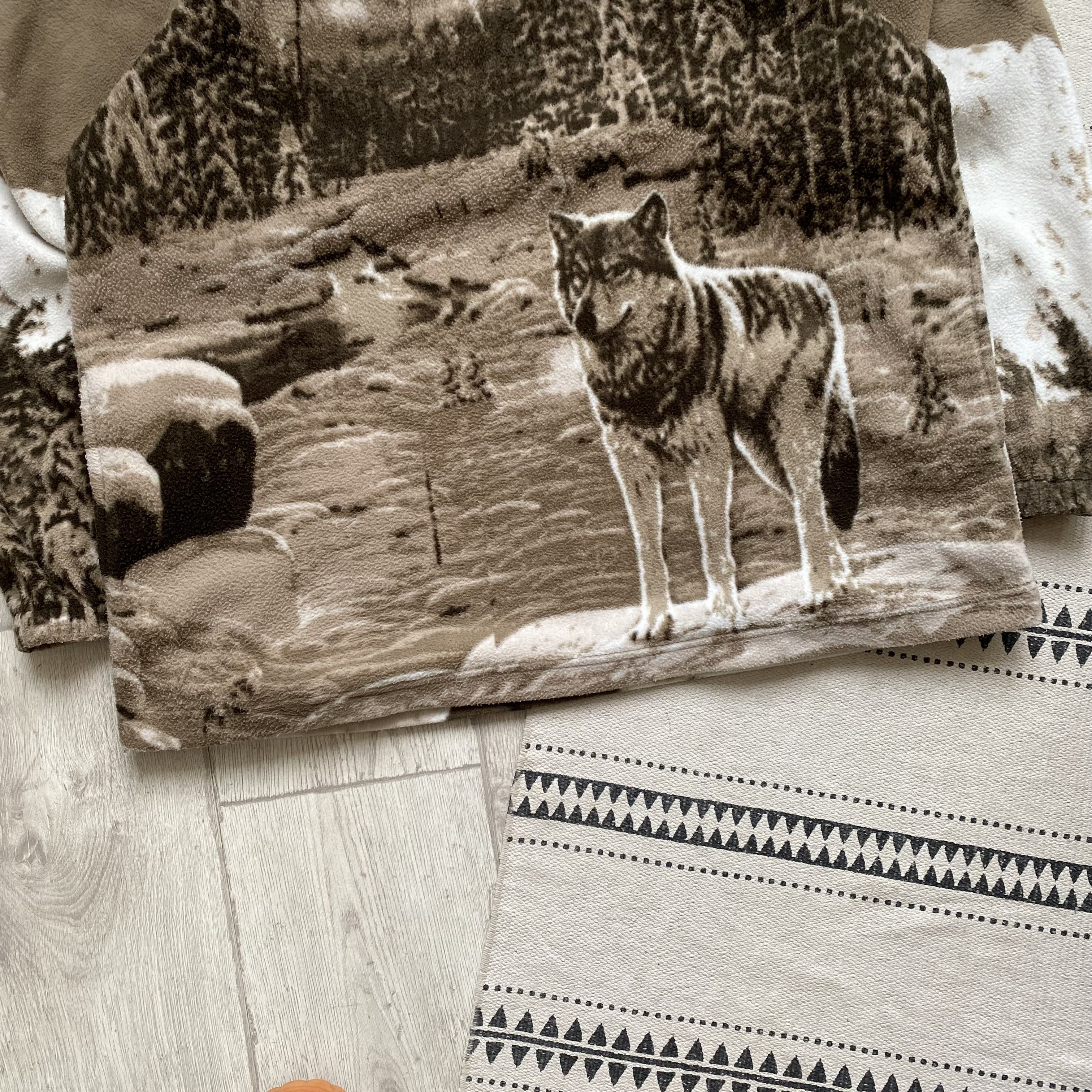 The Mountain 🐺 Vintage Wolf fleece outdoor sweater Supreme vibe Size US L / EU 52-54 / 3 - 3 Thumbnail
