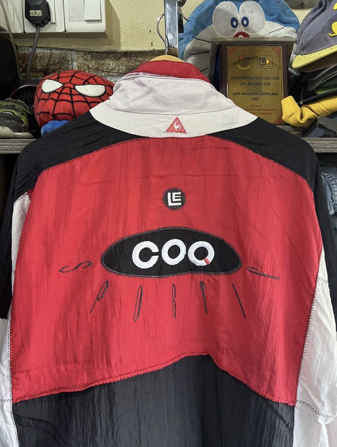 Le Coq Sportif 🔥Rare Le Coq Sportif Pathwork Coogi Style Zipper Jacket Size US L / EU 52-54 / 3 - 12 Thumbnail