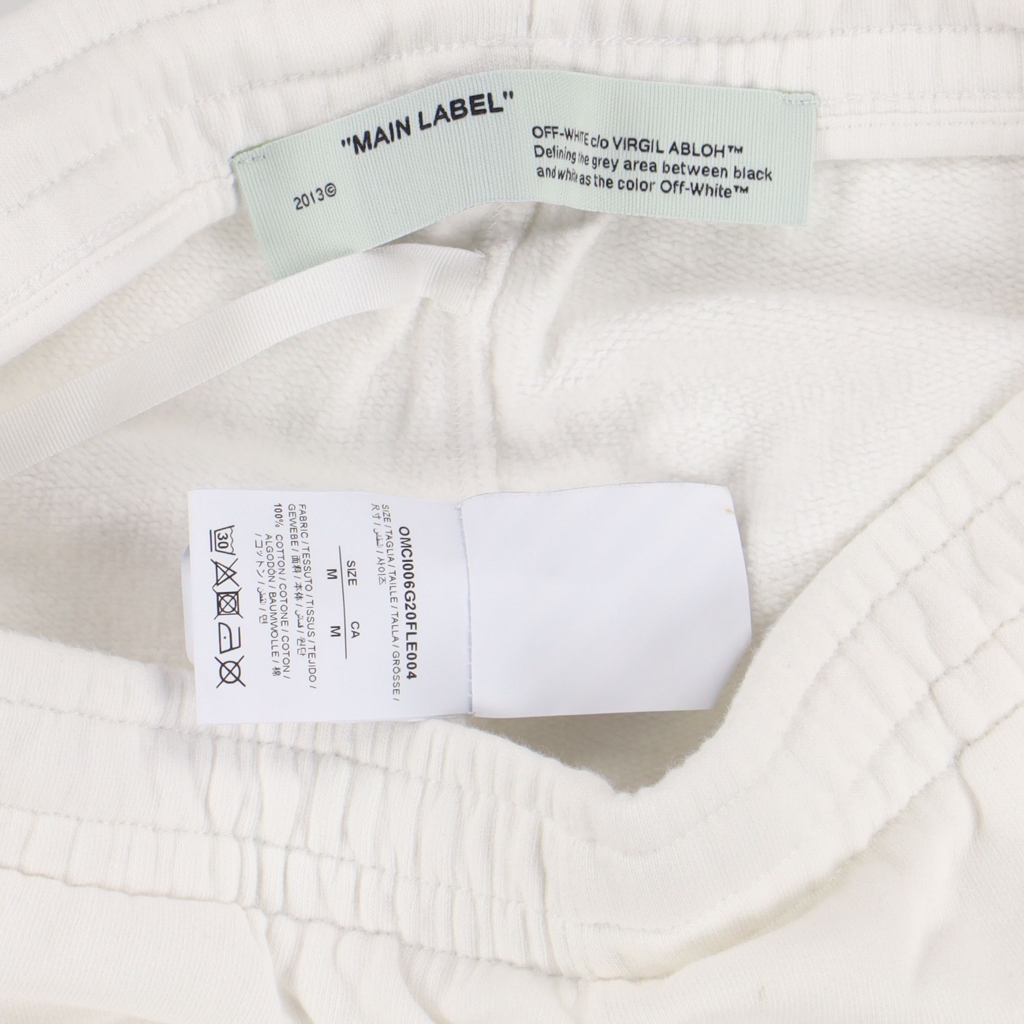 Off-White White Tape Arrows Sweatshorts Size 32" / US 10 / IT 46 - 6 Thumbnail