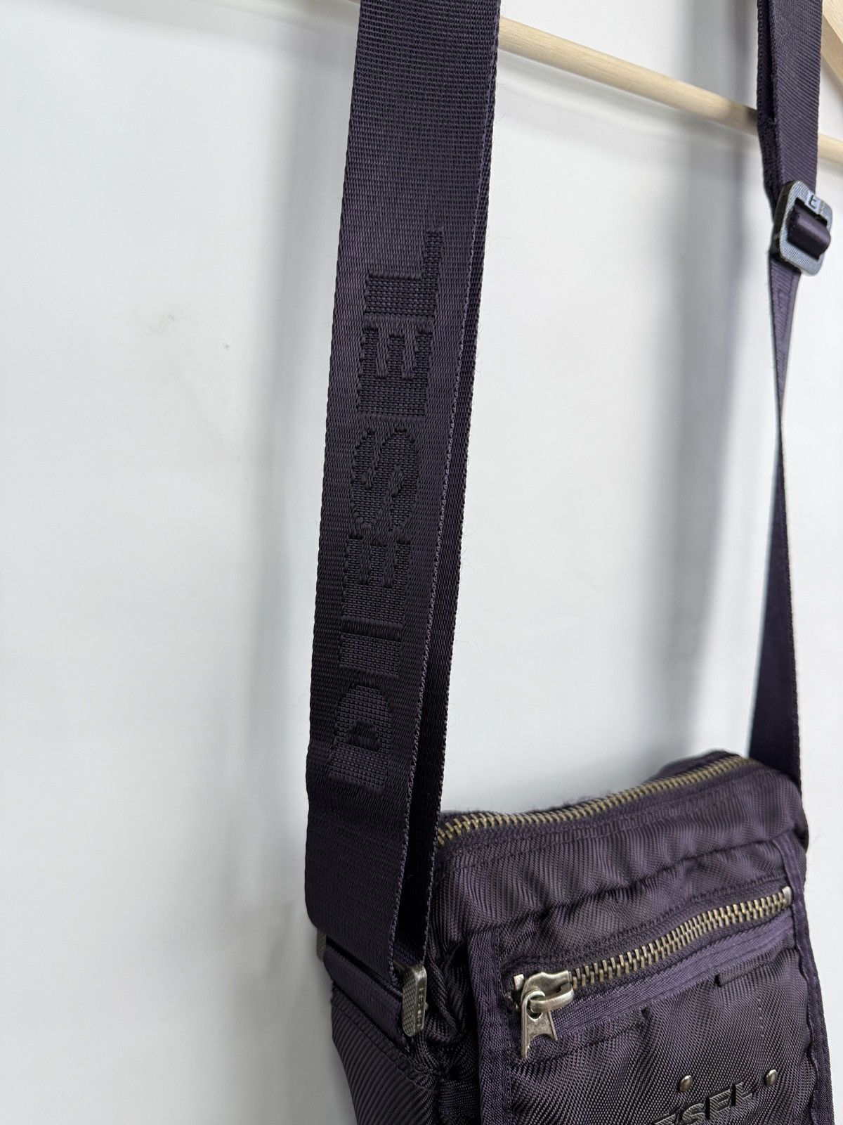 Diesel 🇺🇸 Vintage Y2K Diesel Archive Purple Bag Rare Retro Hype Size ONE SIZE - 6 Thumbnail