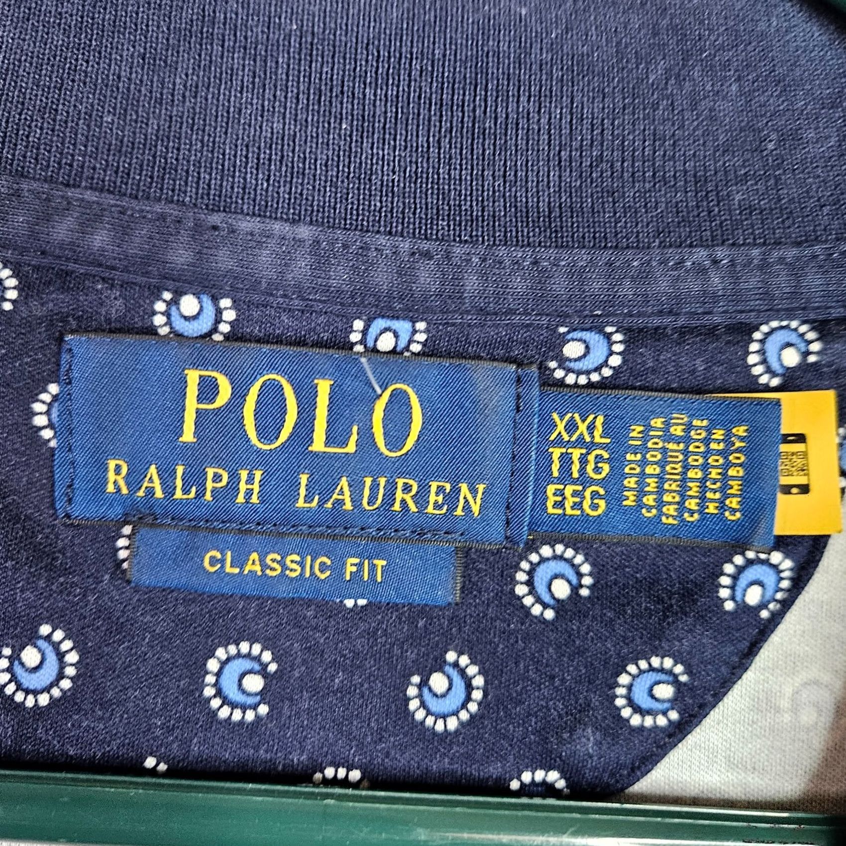 Polo Ralph Lauren Polo Ralph Lauren Polo Shirt Men XXL Navy Solid 1/4 Button Up Classic Fit Short Sleeve Logo Polo Shirt Size US XXL / EU 58 / 5 - 5 Thumbnail