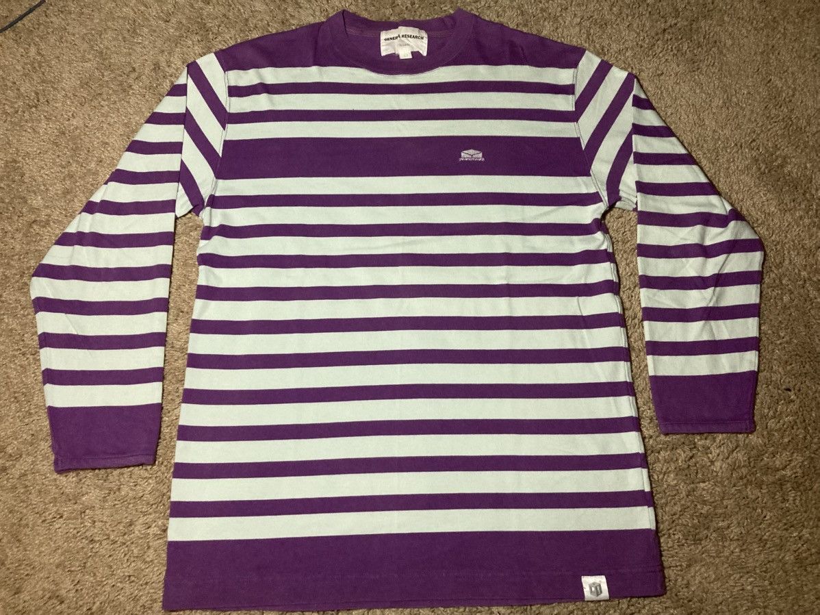 General Research 2001 General Research Ice Blue Purple Striped Logo 90s Size US M / EU 48-50 / 2 - 2 Thumbnail