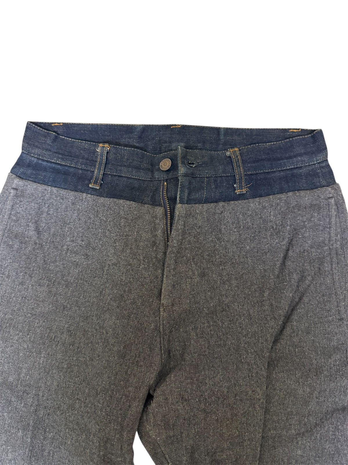 ABAHOUSE Abahouse Selvege Double Layer wool Denim Pants Size US 30 / EU 46 - 5 Thumbnail