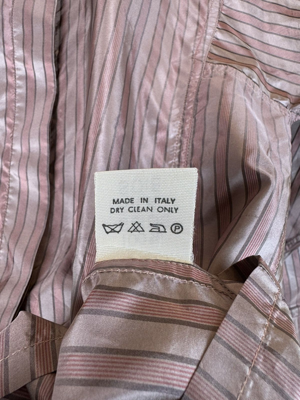 Jil Sander Jil Sander Vintage Silk Striped Shirt Blouse Dracula Collar Size S / US 4 / IT 40 - 12 Thumbnail