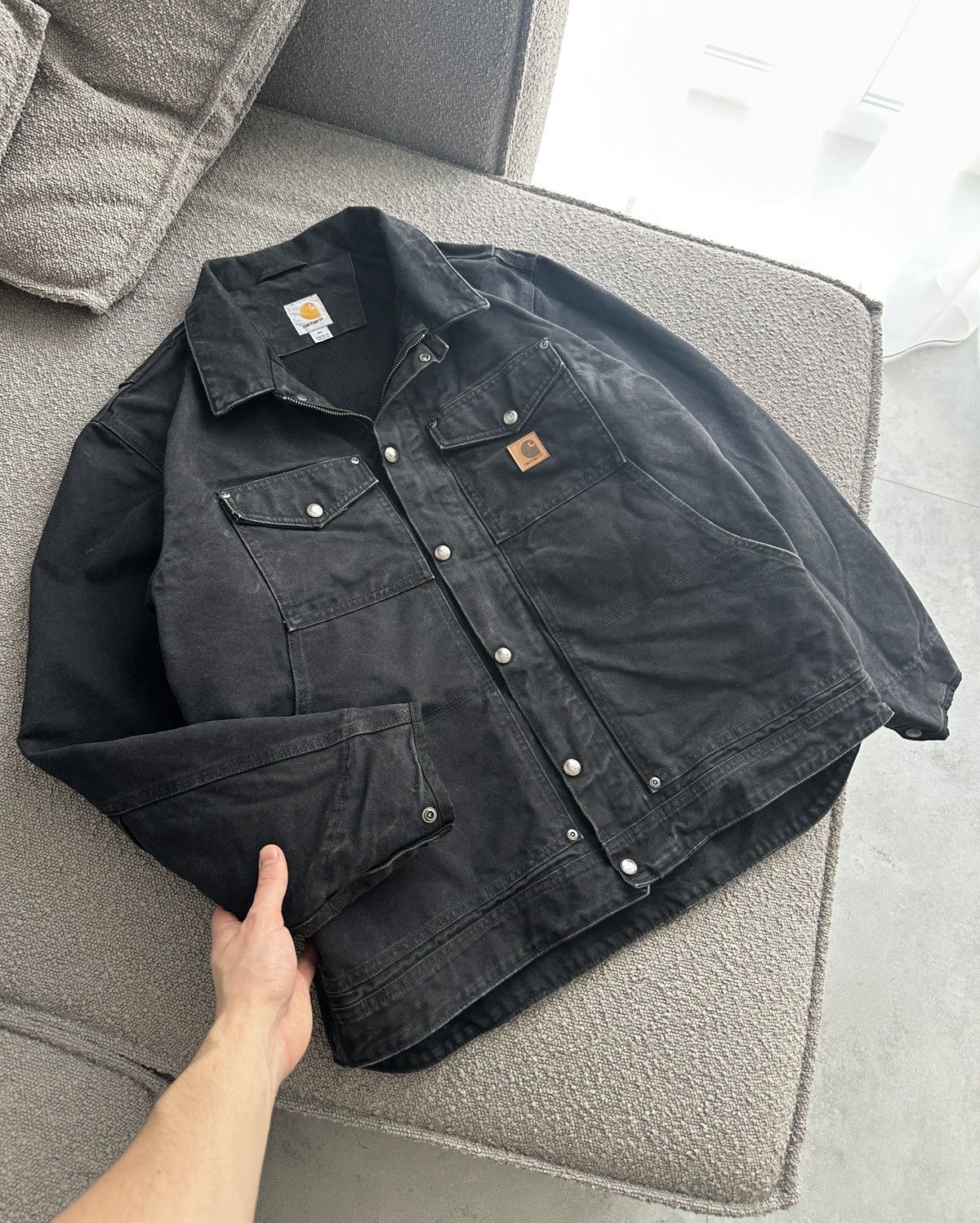 Carhartt × Vintage Vintage CARHARTT Berwick Workwear Fleece Lined Jacket 101230 Size US XL / EU 56 / 4 - 6 Thumbnail